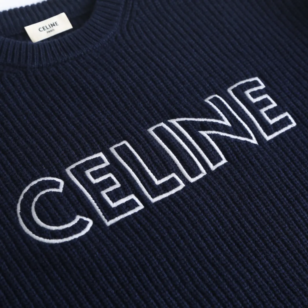 Logo-Embroidered Ribbed Merino Wool Sweater D30020041 — view 6