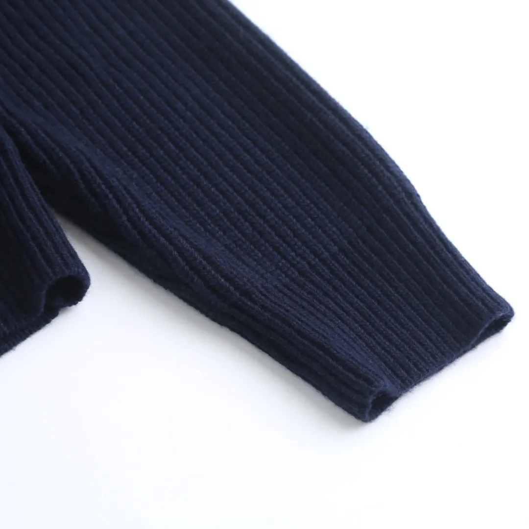 Logo-Embroidered Ribbed Merino Wool Sweater D30020041 — view 7