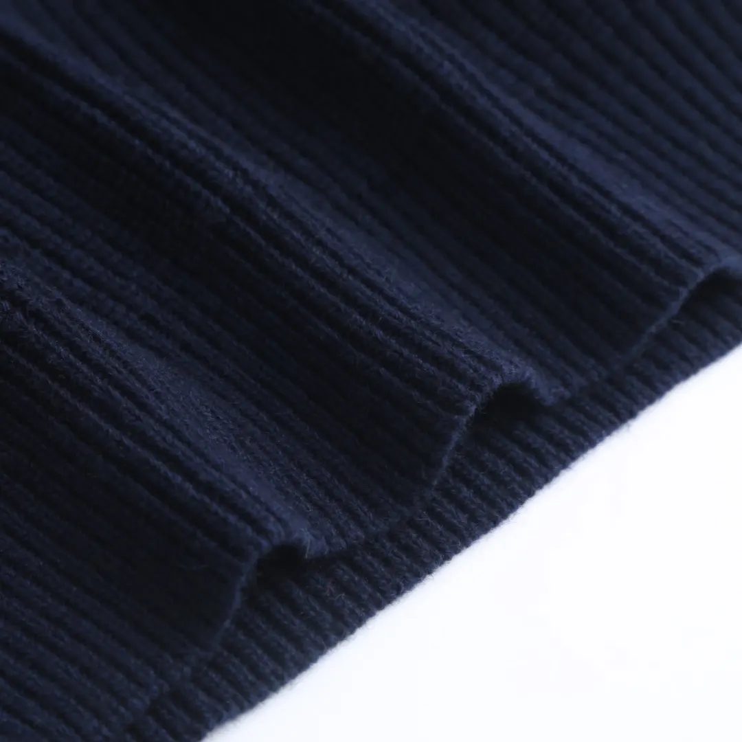 Logo-Embroidered Ribbed Merino Wool Sweater D30020041 — view 8