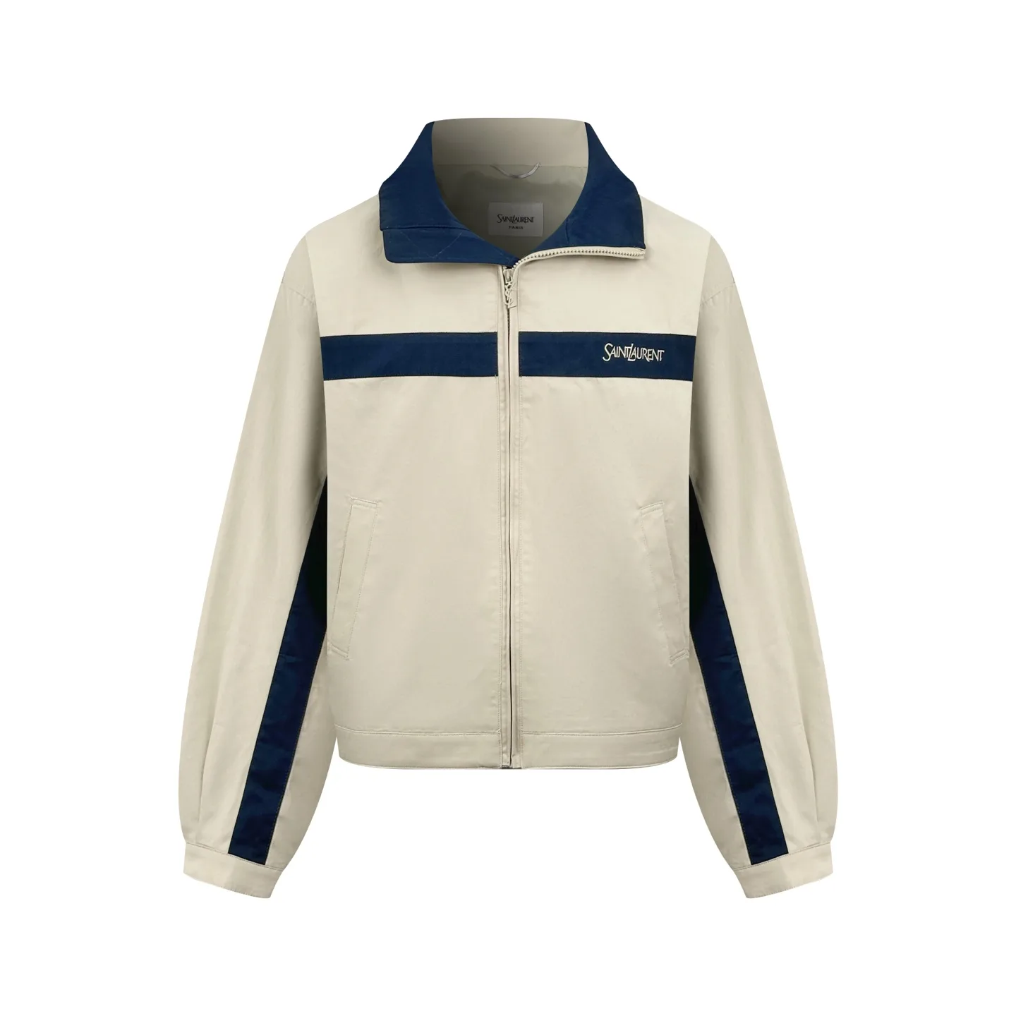 Logo-Embroidered Color-Block Poplin Jacket D30521413