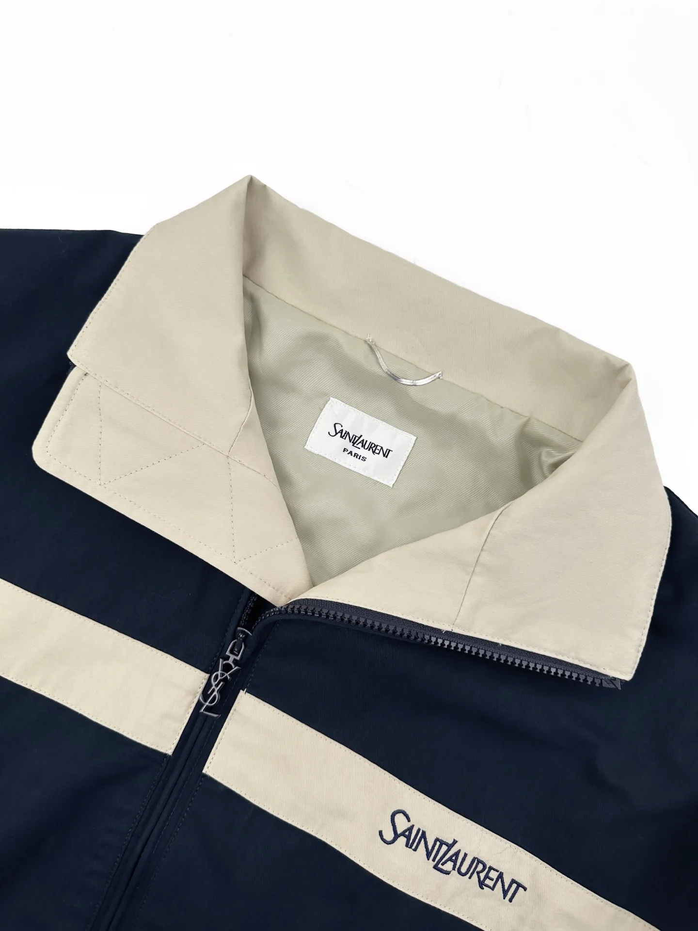 Logo-Embroidered Color-Block Poplin Jacket D30521412 — view 3