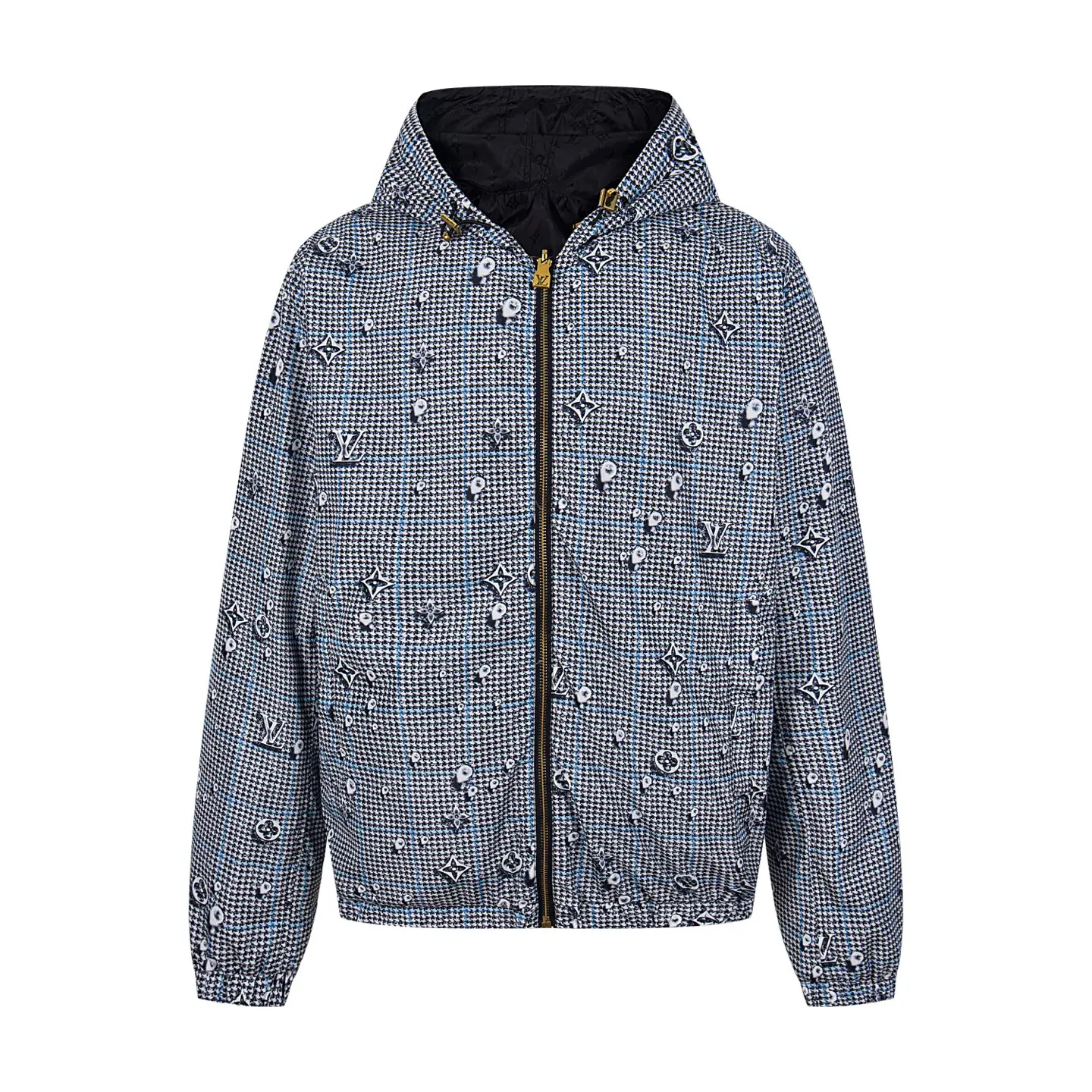 Reversible Monogram Print Hooded Windbreaker D30522196