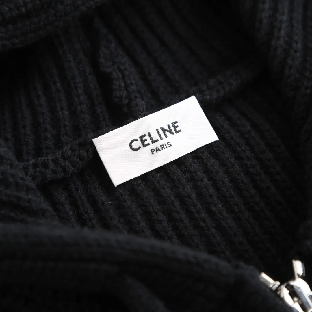 Logo-Embroidered Merino Wool Zip-Up Hoodie D30521913 — view 5