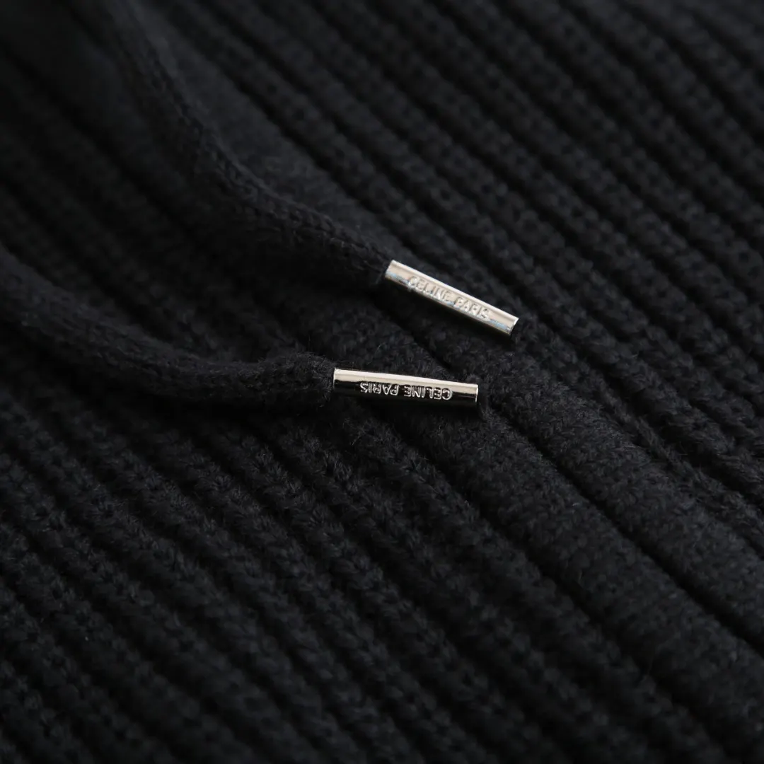 Logo-Embroidered Merino Wool Zip-Up Hoodie D30521913 — view 7
