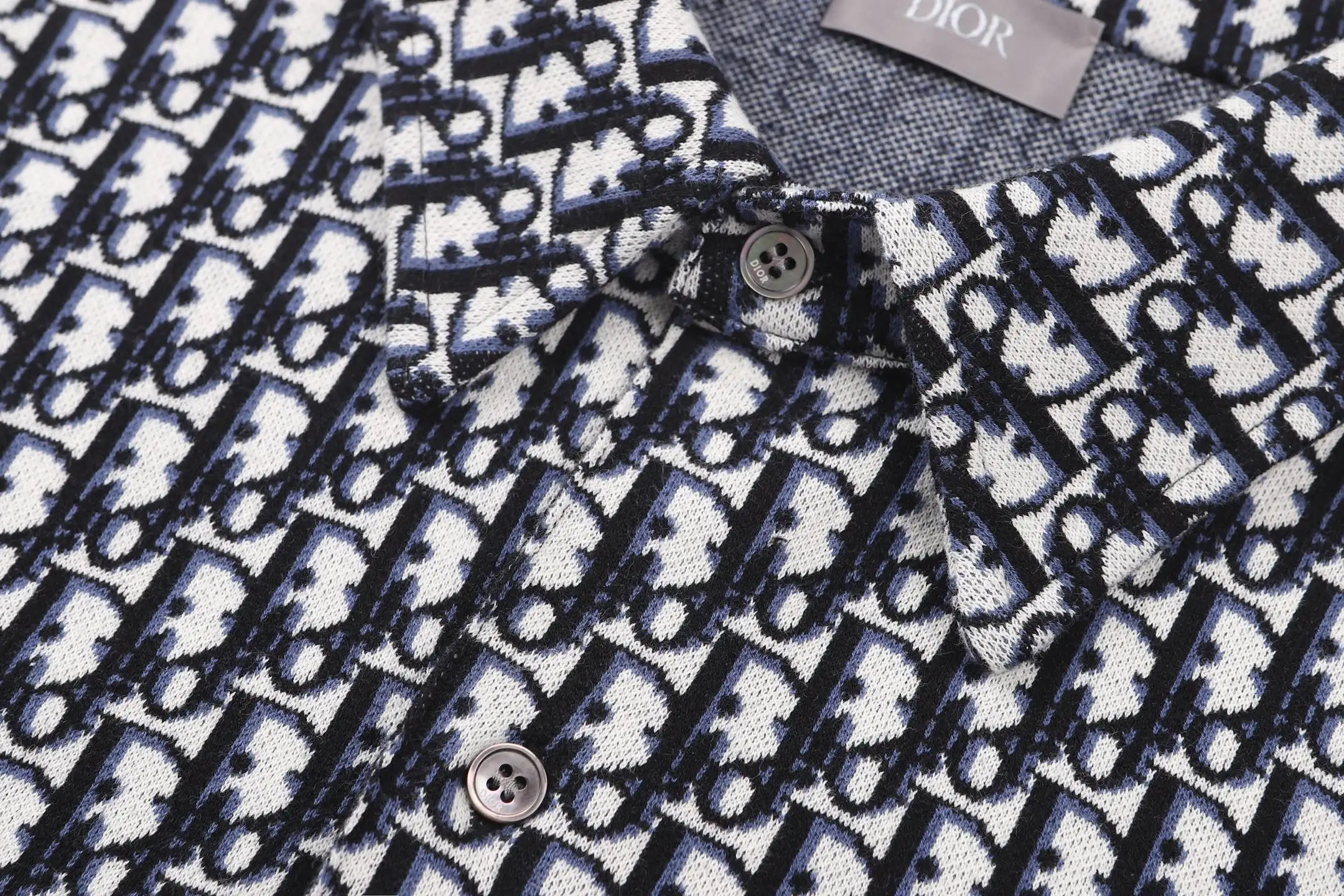 Oblique Jacquard Cotton Overshirt D30523591 — view 6