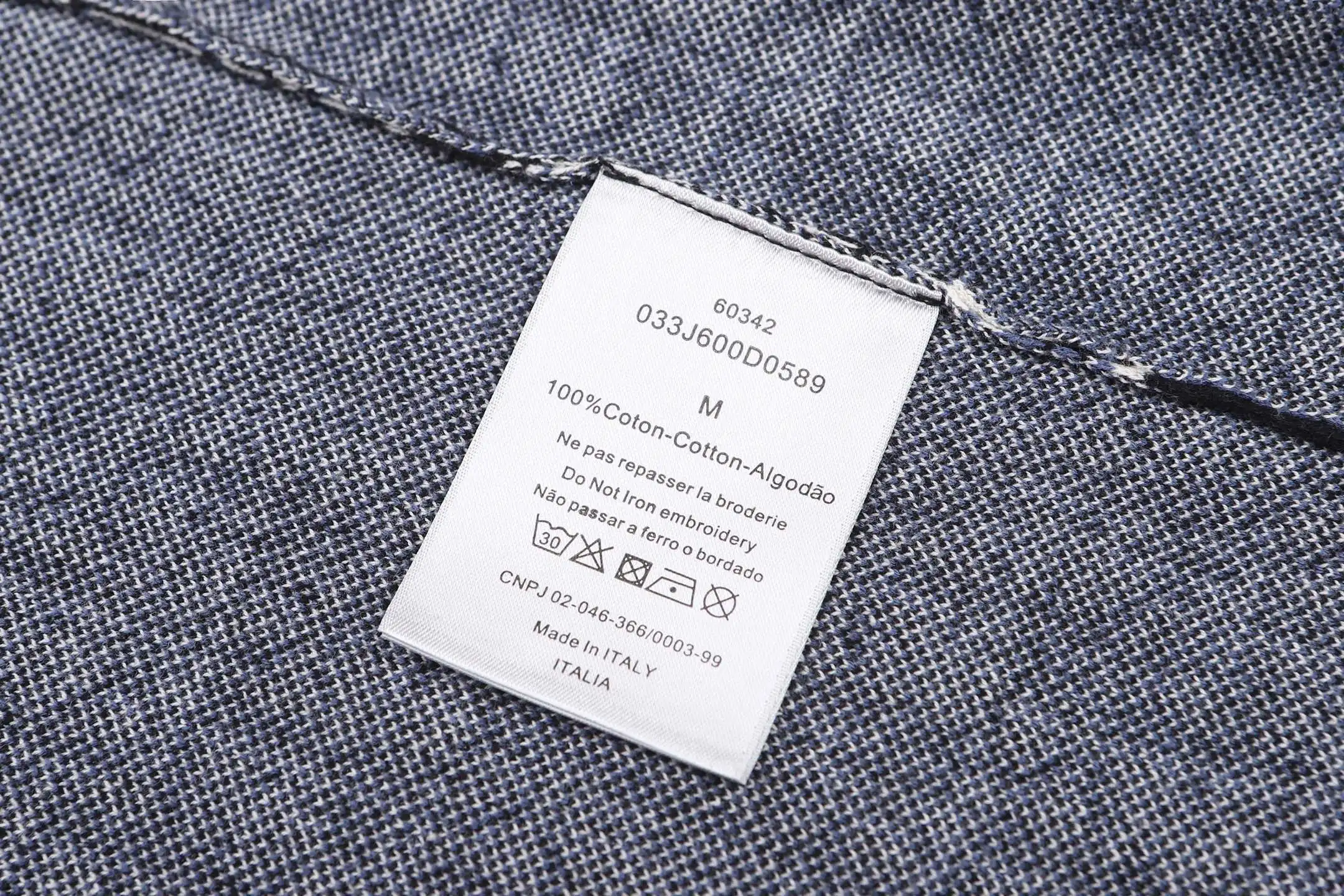 Oblique Jacquard Cotton Overshirt D30523591 — view 12