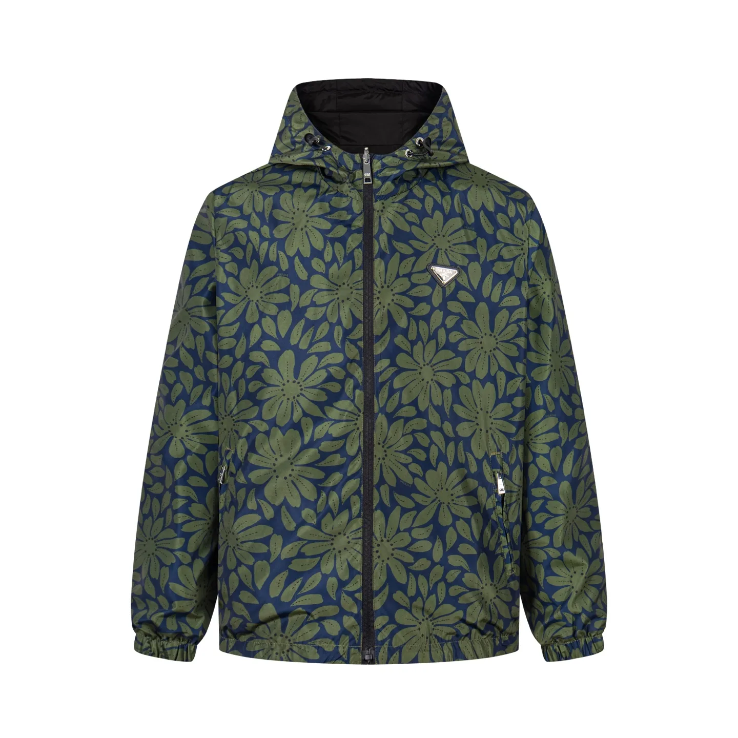 Floral Print Re-Nylon Hooded Jacket D30521671