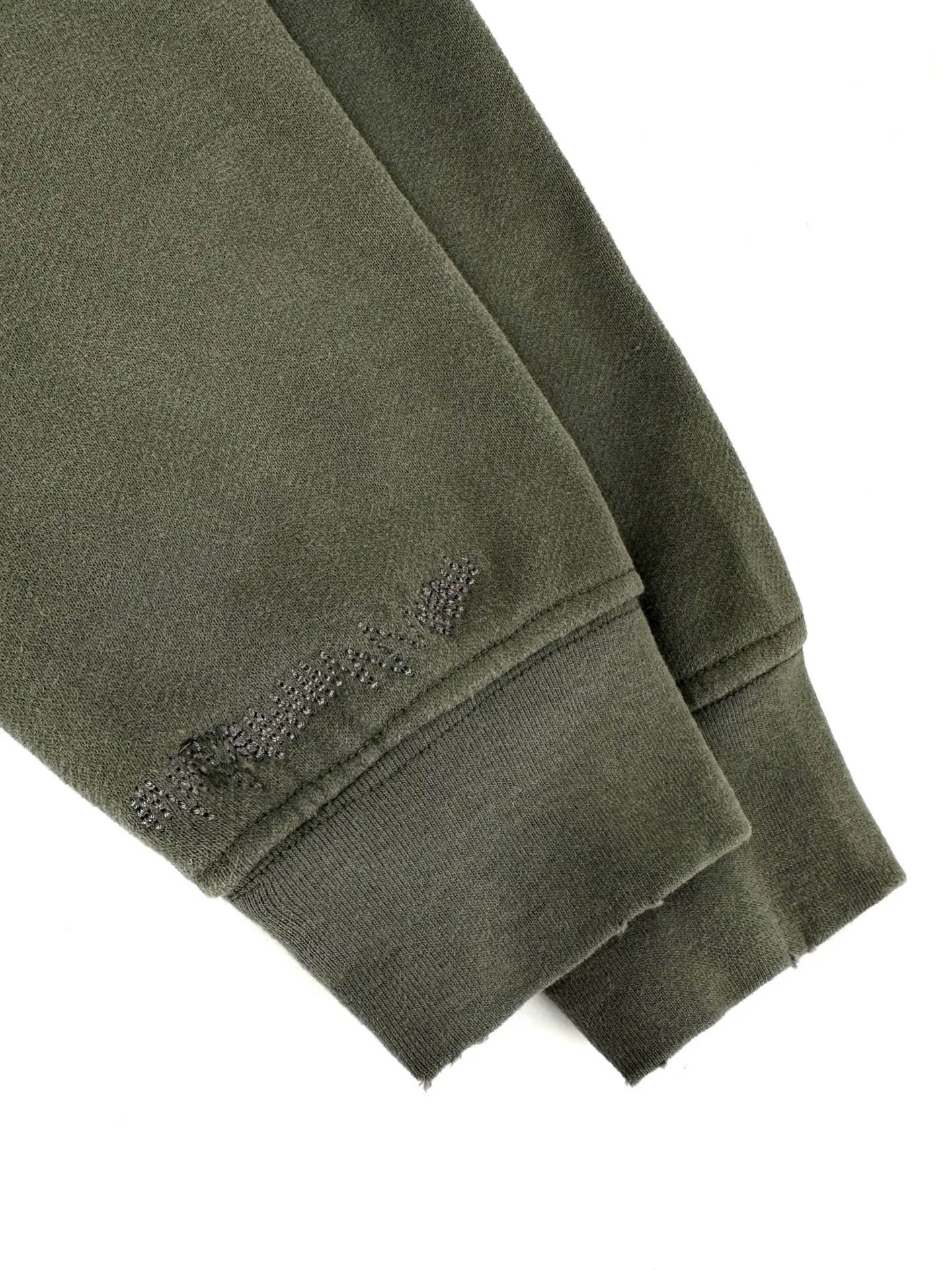 Distressed Acid-Wash Zip-Up Hoodie D31021887 — view 7