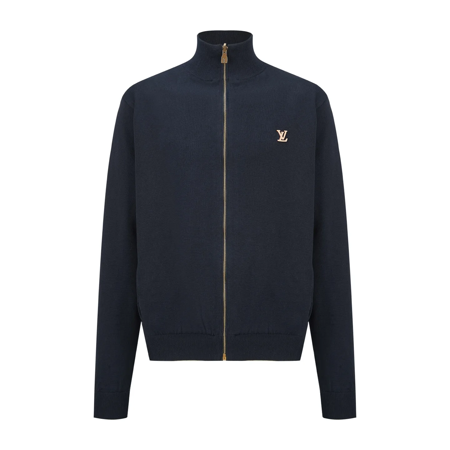 Reversible Monogram Knit Zip-Up Jacket D31021925