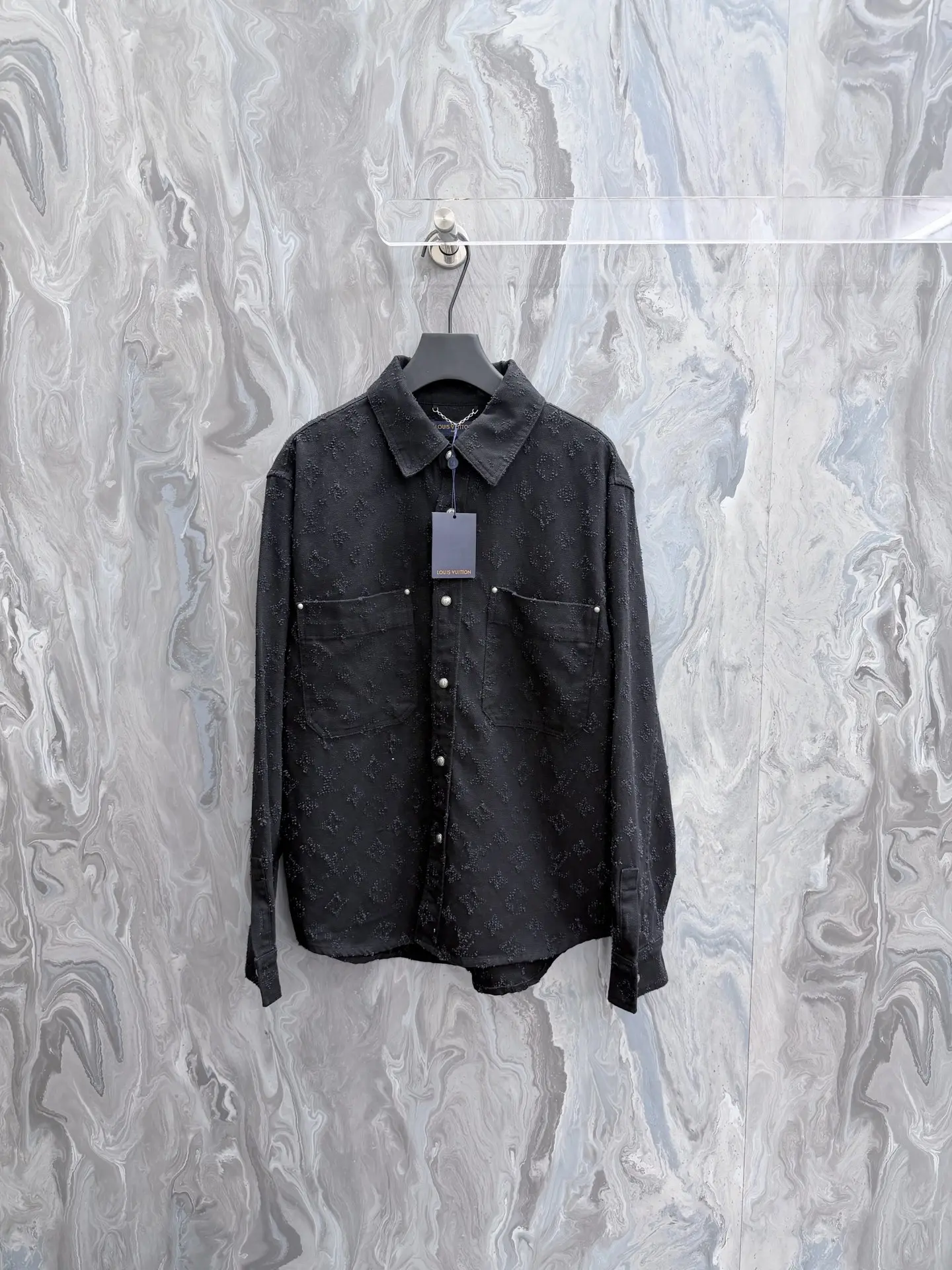 Monogram Embroidered Denim Overshirt D31022032