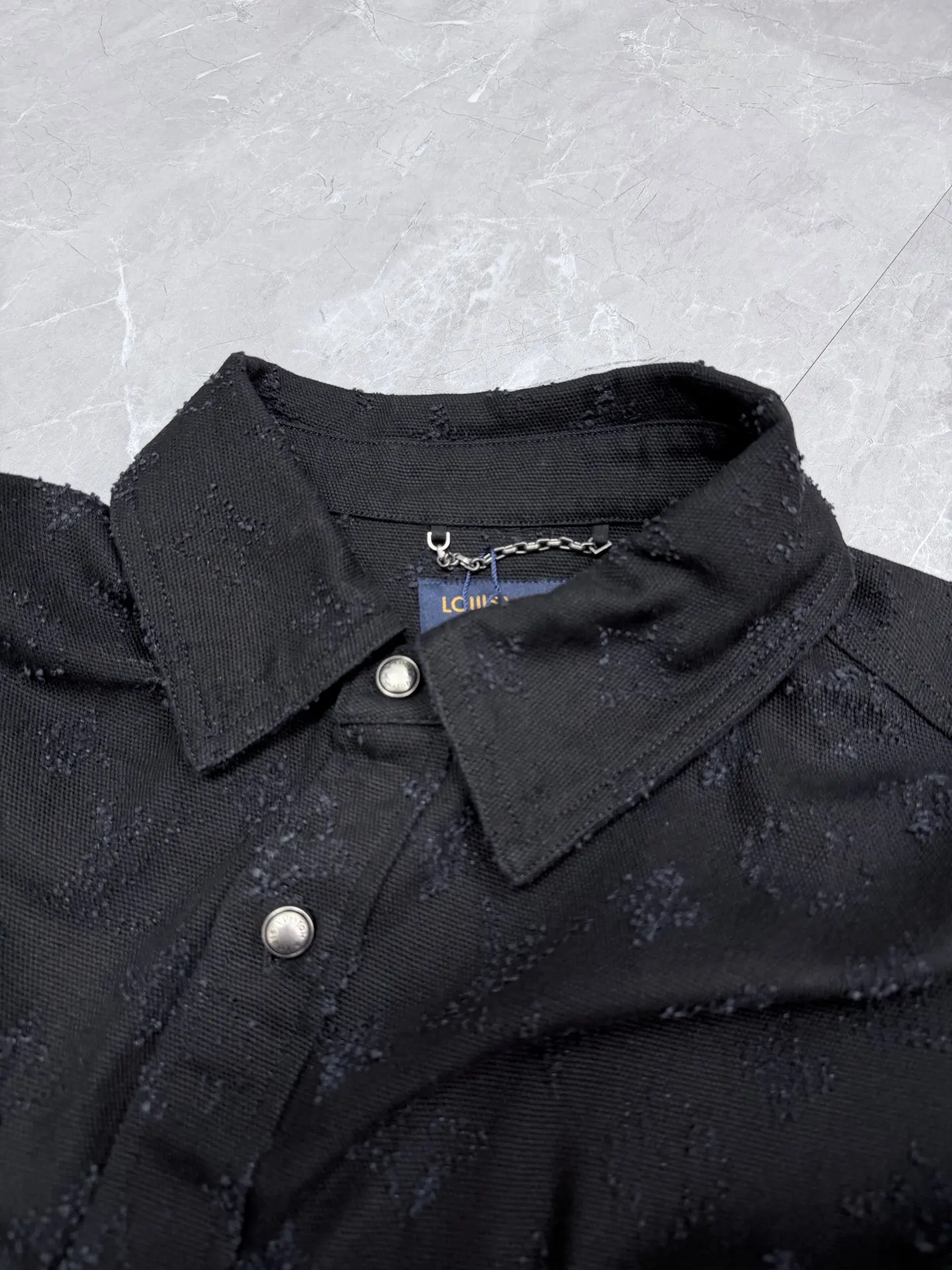 Monogram Embroidered Denim Overshirt D31022032 — view 3