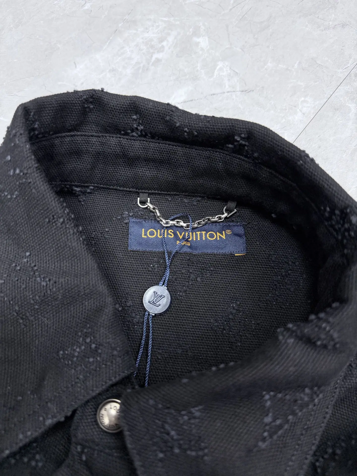Monogram Embroidered Denim Overshirt D31022032 — view 4
