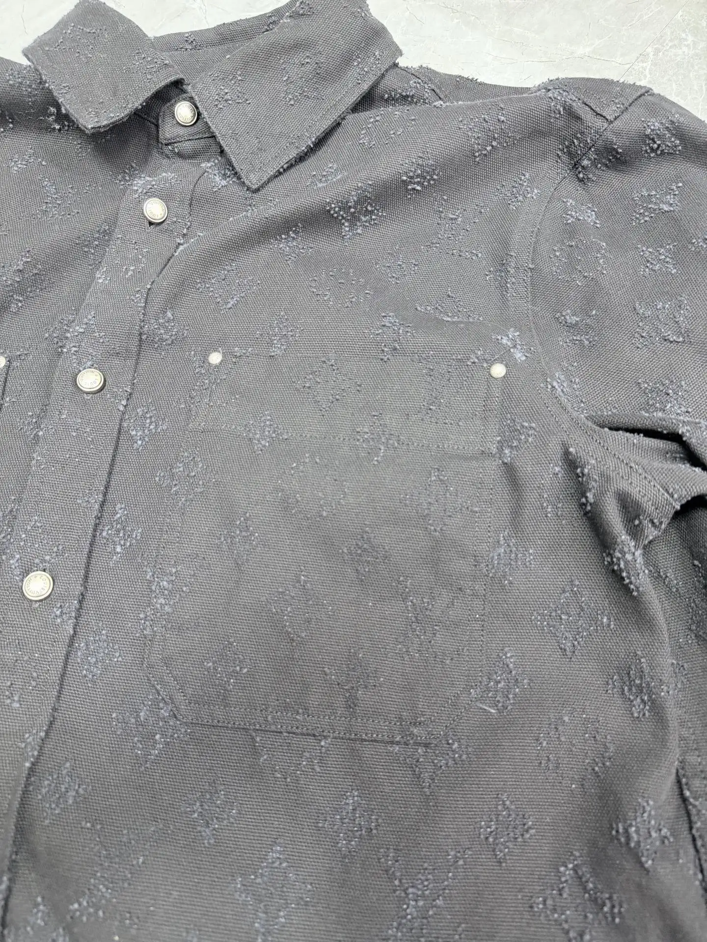 Monogram Embroidered Denim Overshirt D31022032 — view 5