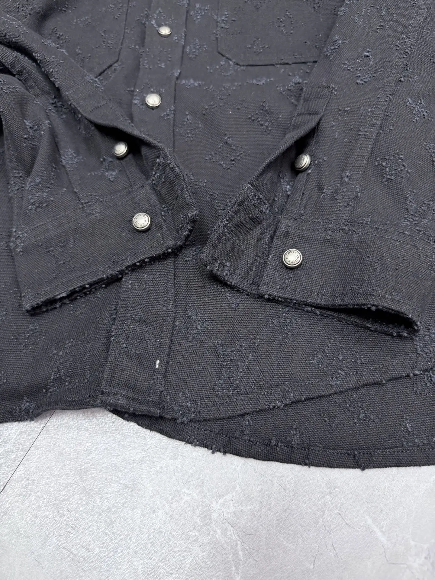 Monogram Embroidered Denim Overshirt D31022032 — view 6