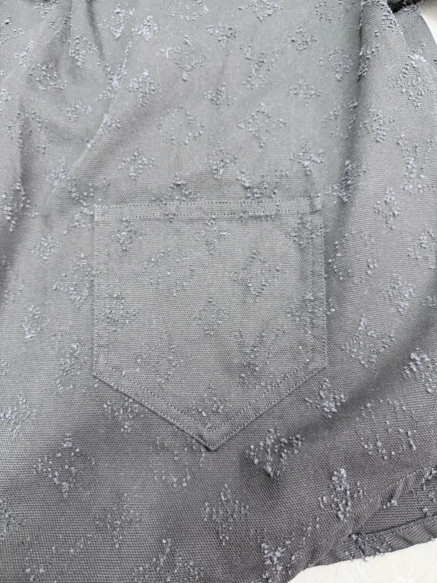 Monogram Embroidered Denim Overshirt D31022032 — view 7