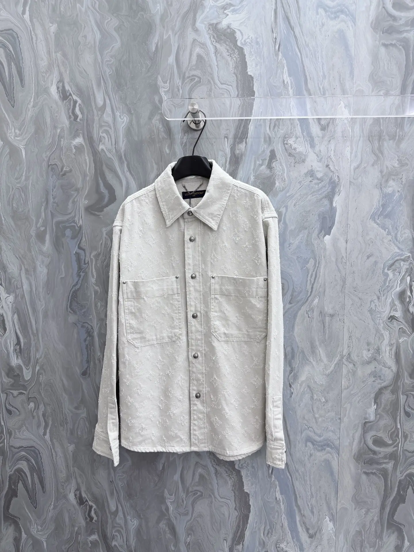 Monogram Fil Coupé Denim Overshirt D31022034