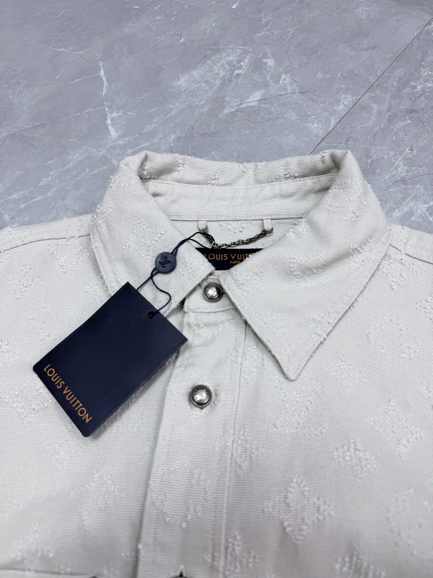 Monogram Fil Coupé Denim Overshirt D31022034 — view 3
