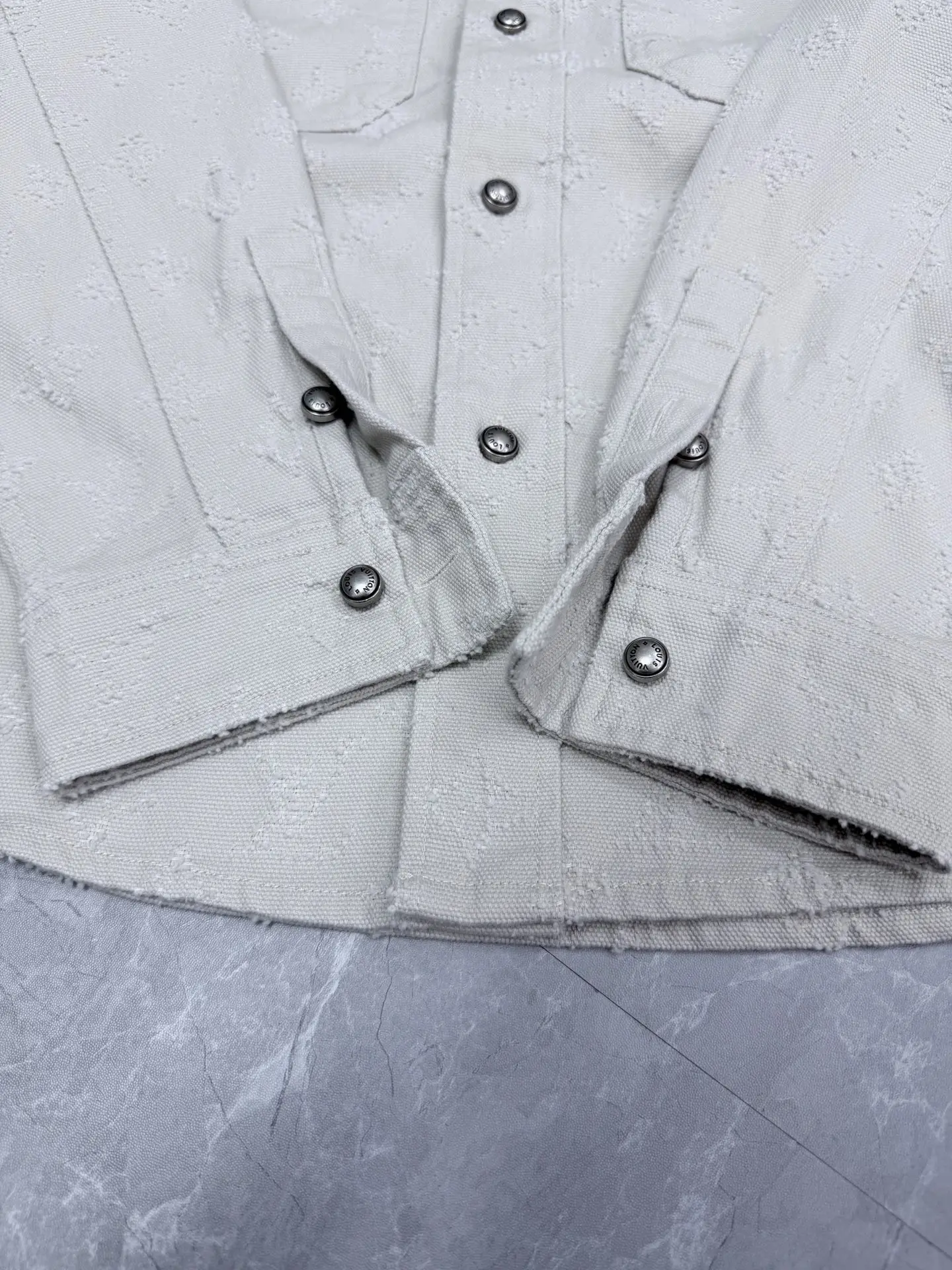 Monogram Fil Coupé Denim Overshirt D31022034 — view 5