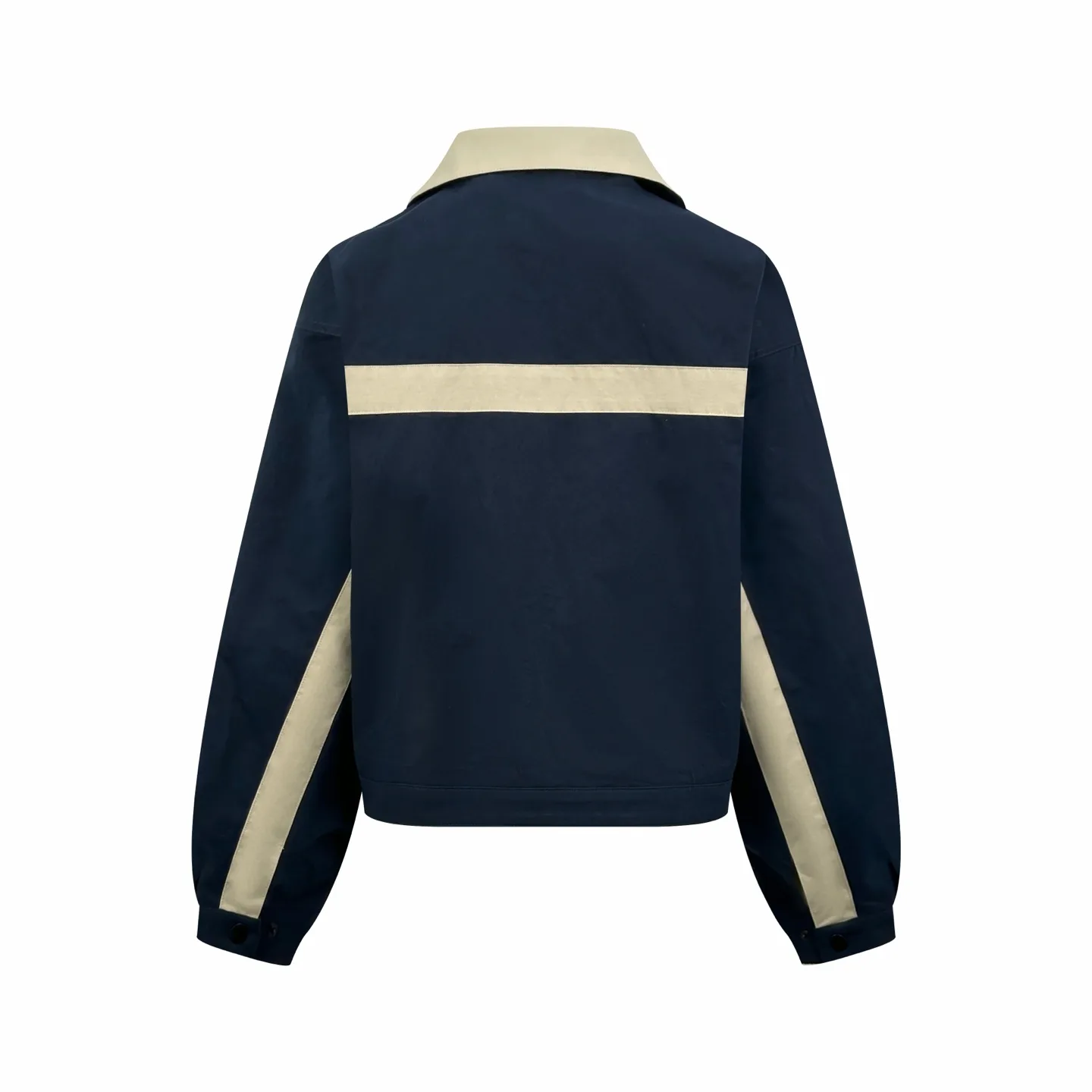 Logo Embroidered Color-Block Poplin Jacket D31521409 — view 2
