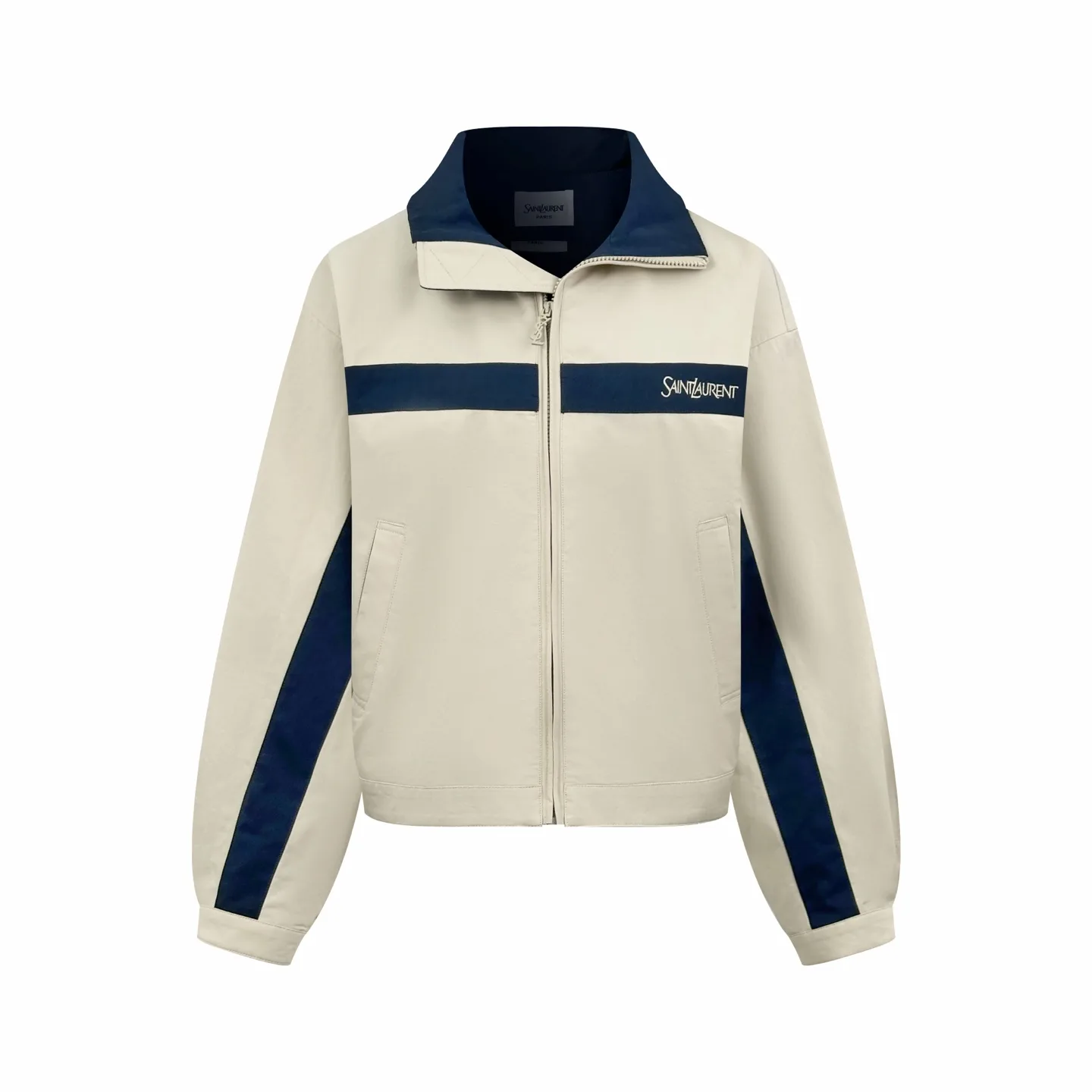 Logo-Embroidered Color-Block Poplin Jacket D31521408