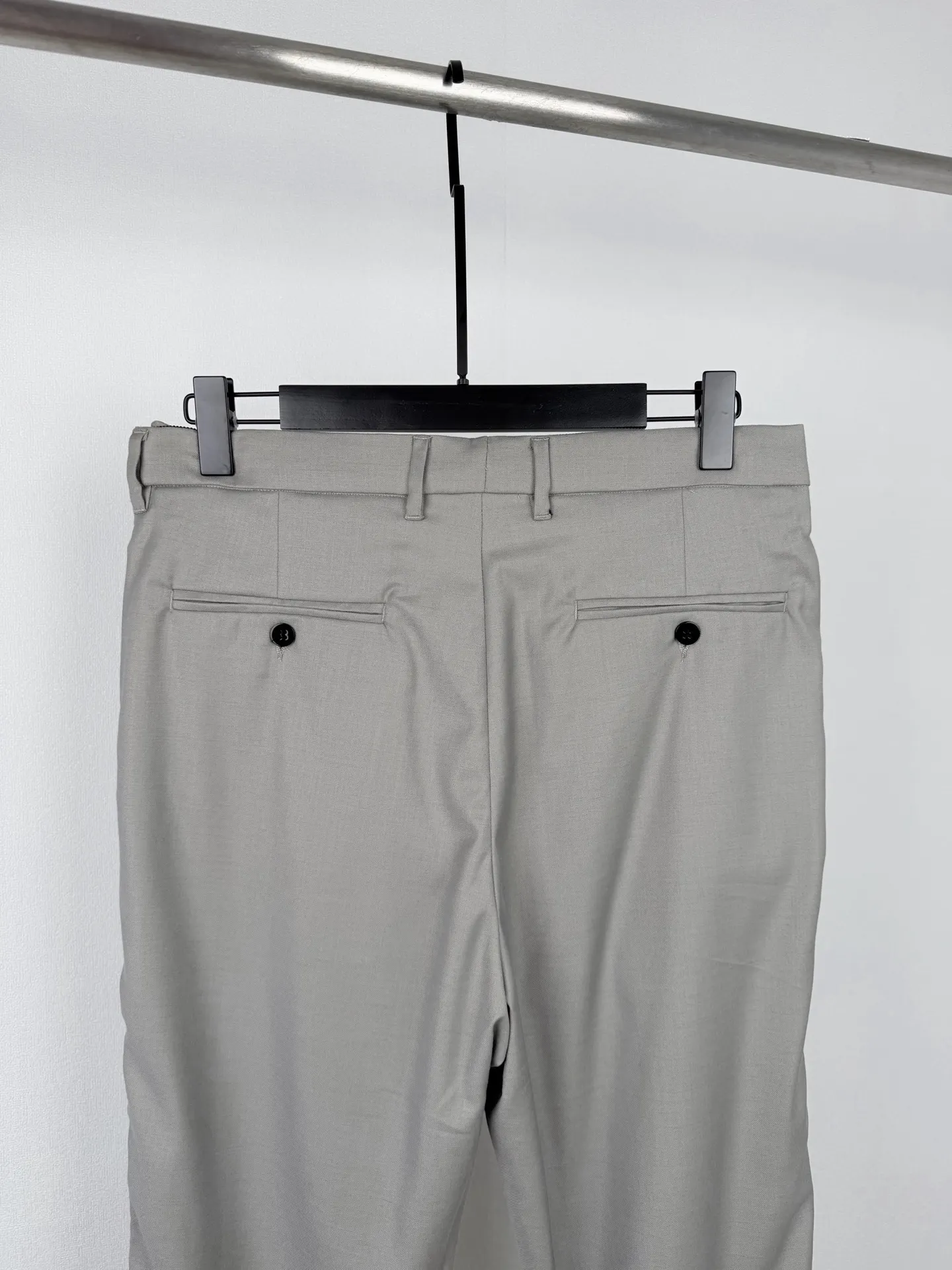 Pleated Wool-Blend Twill Trousers D31520096 — view 4
