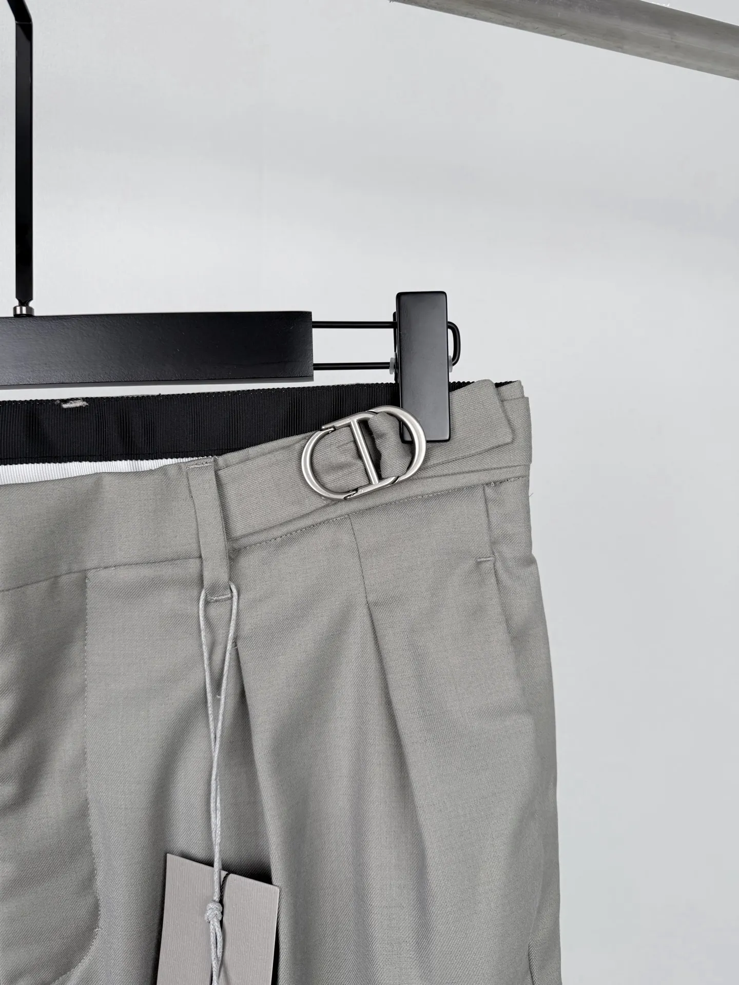 Pleated Wool-Blend Twill Trousers D31520096 — view 6