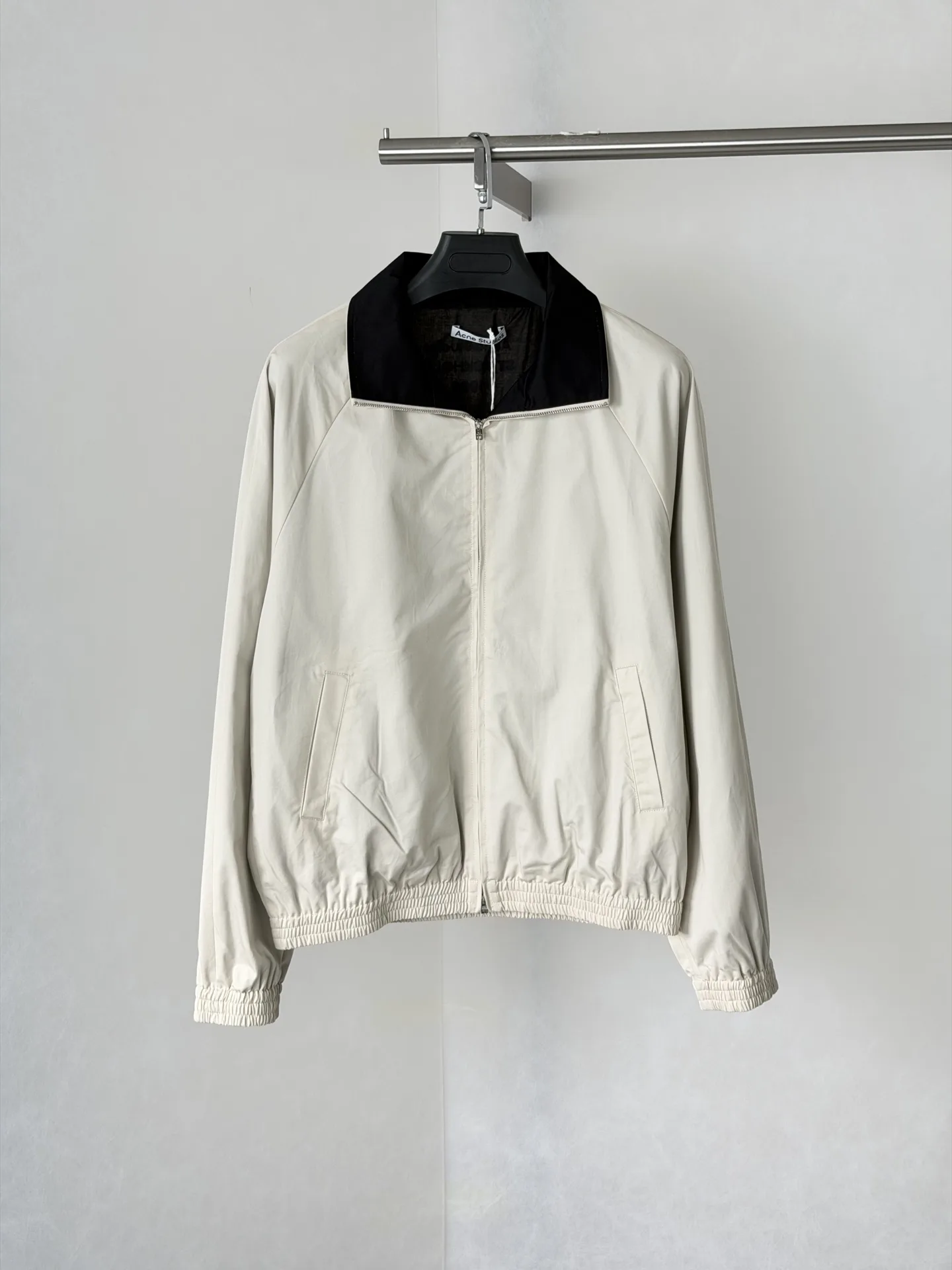 Logo-Embroidered Poplin Harrington Jacket D31823453