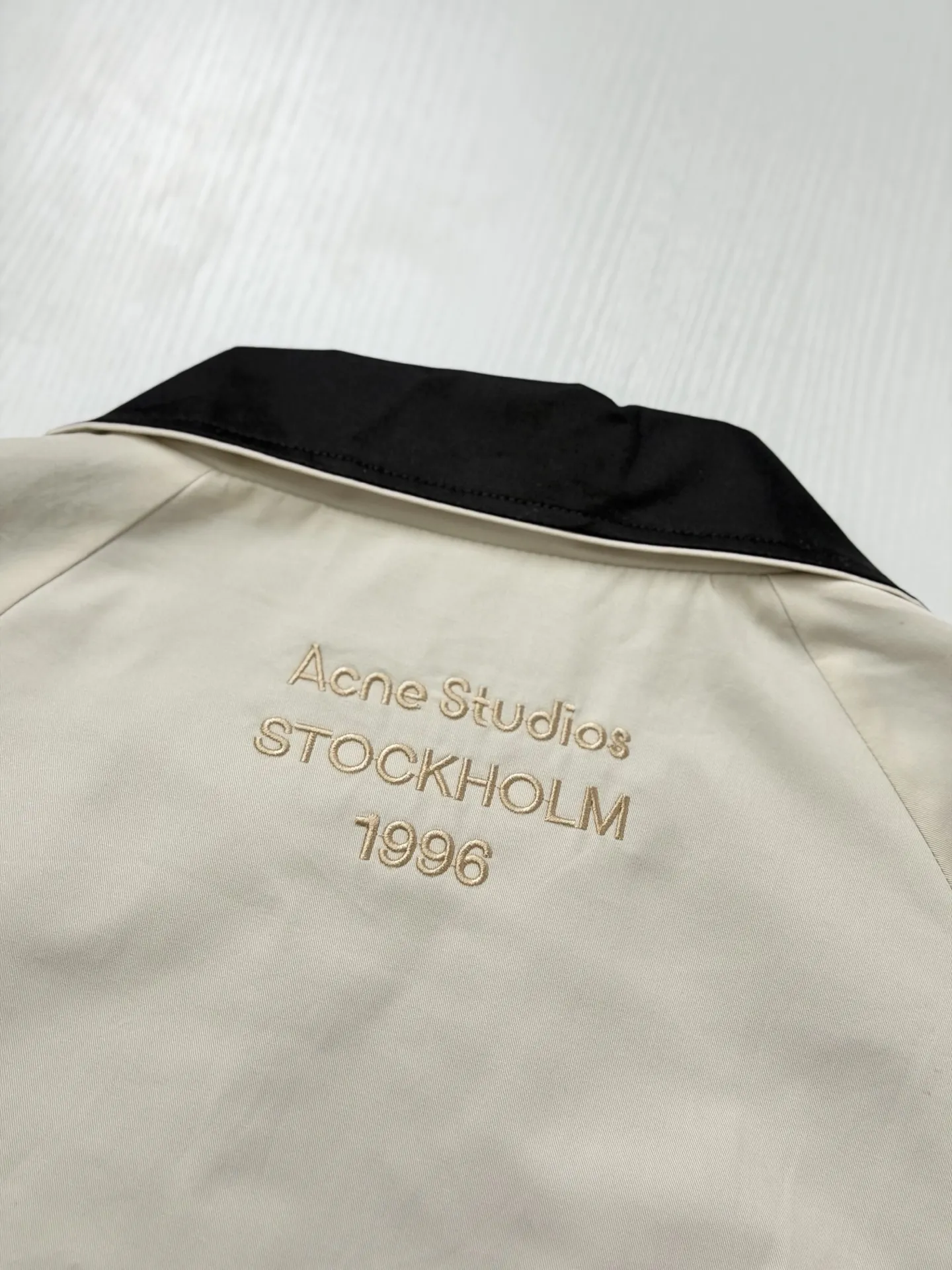 Logo-Embroidered Poplin Harrington Jacket D31823453 — view 7