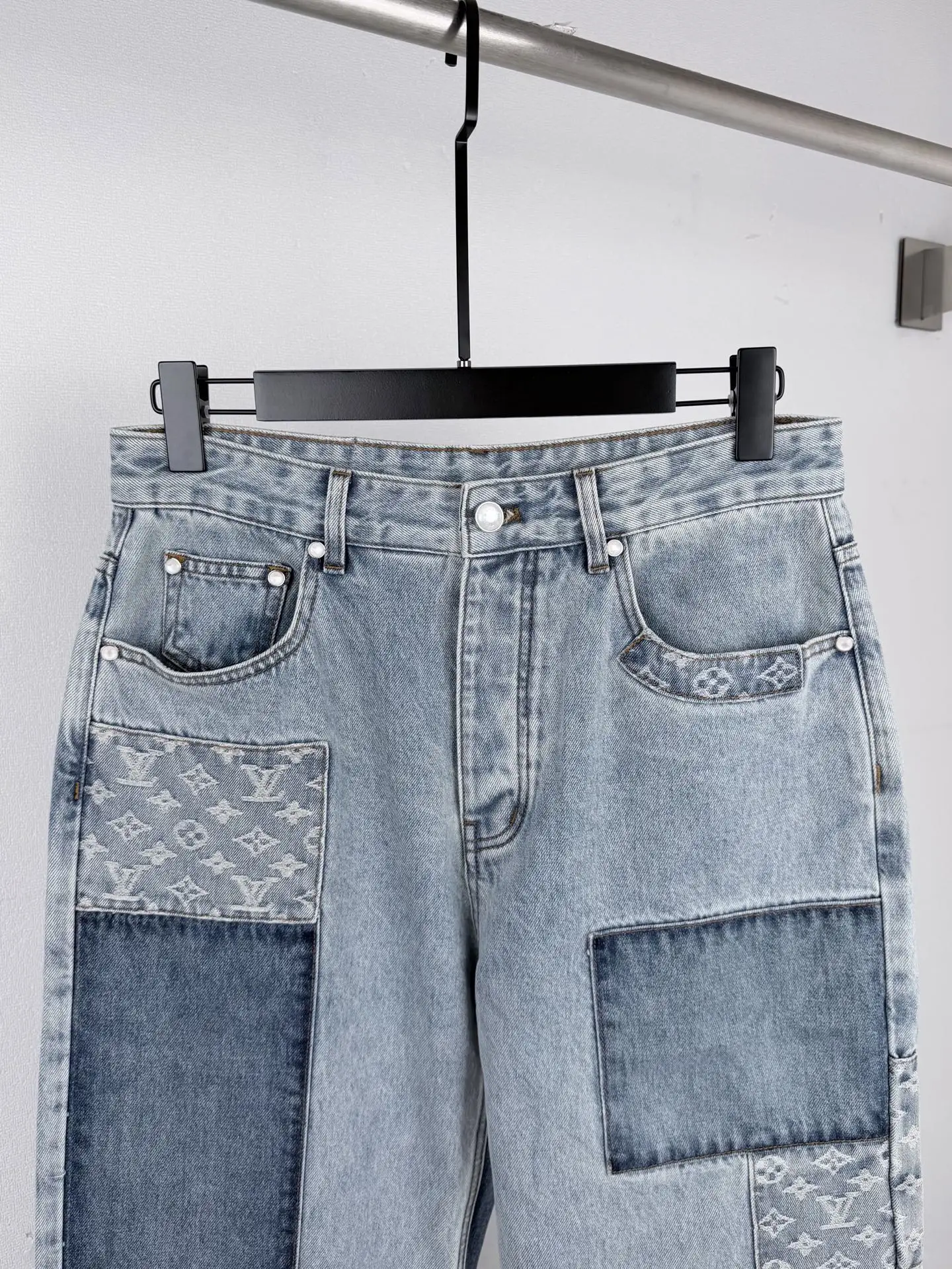 Monogram Patchwork Relaxed-Fit Jeans D32019998 — view 2