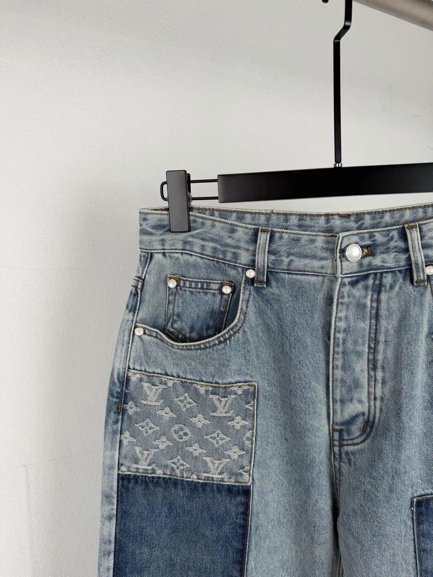 Monogram Patchwork Relaxed-Fit Jeans D32019998 — view 6