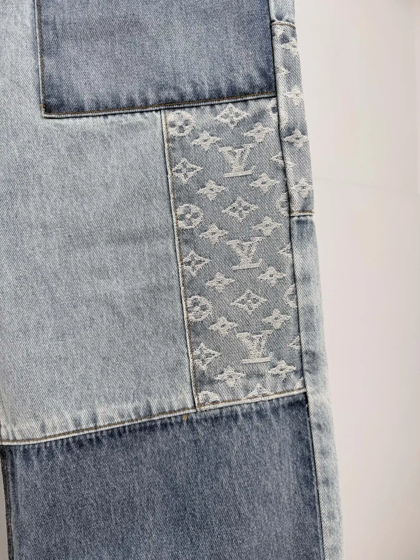 Monogram Patchwork Relaxed-Fit Jeans D32019998 — view 8