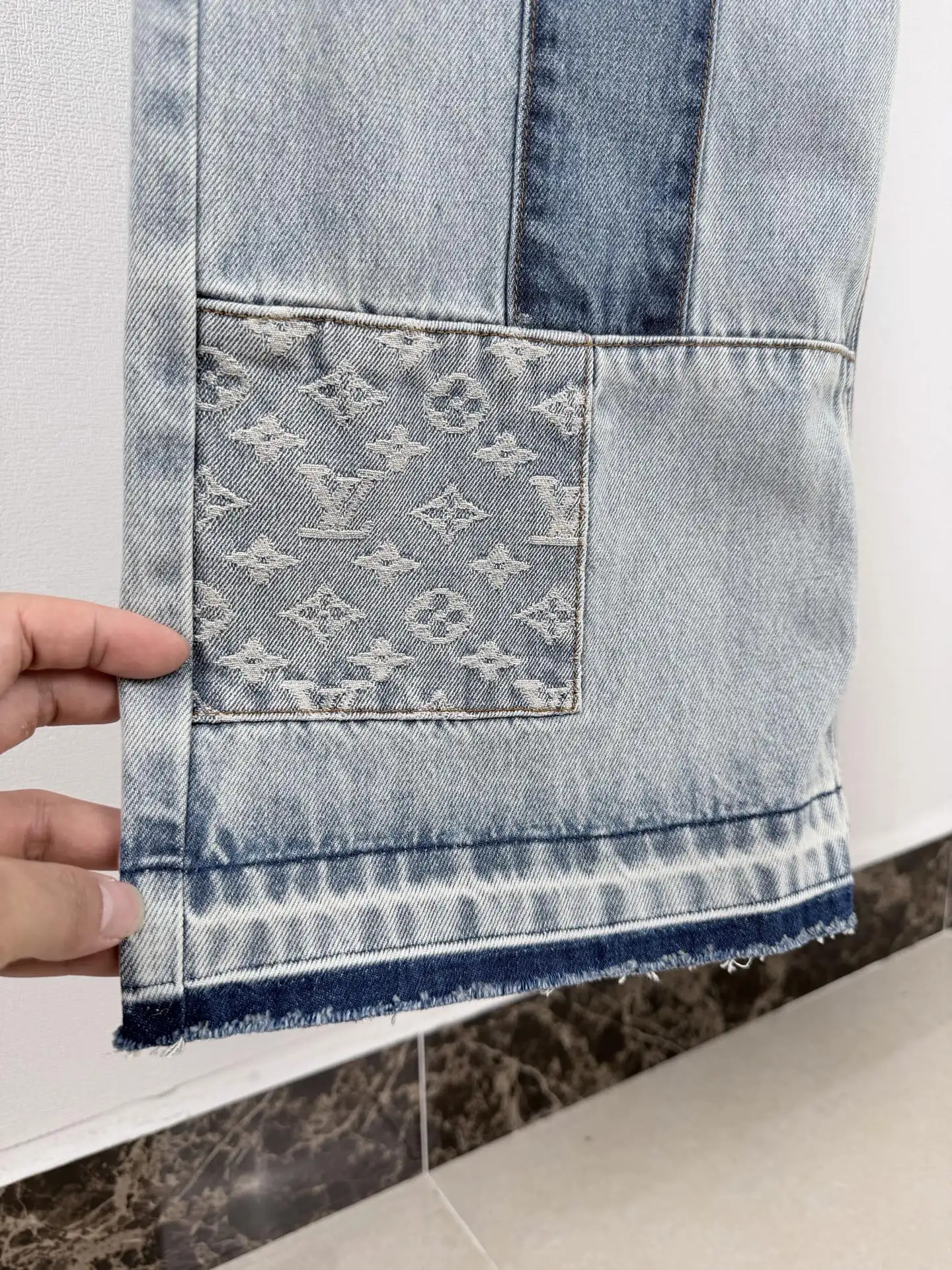 Monogram Patchwork Relaxed-Fit Jeans D32019998 — view 9