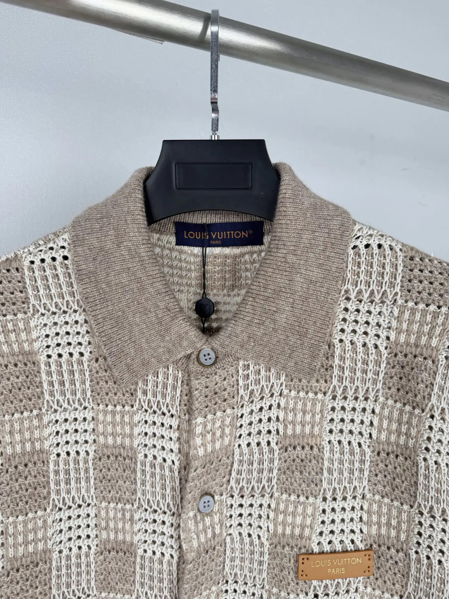 Damier Tweed Jacquard Knit Cardigan D32020018 — view 5