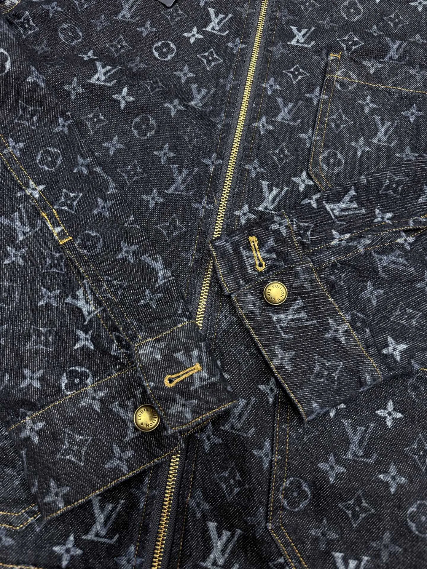 Monogram Zip-Up Denim Jacket D32022030 — view 6