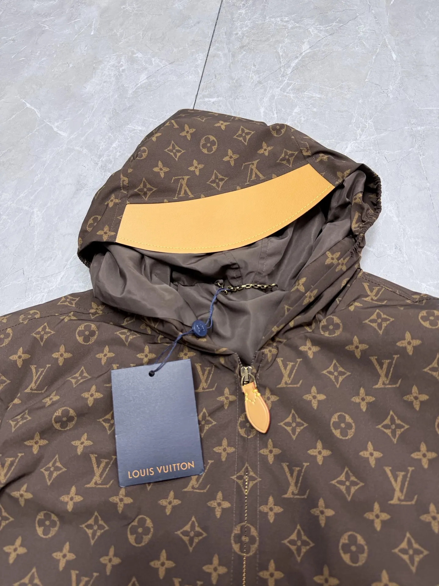 Monogram Print Hooded Windbreaker Jacket D32022029 — view 3