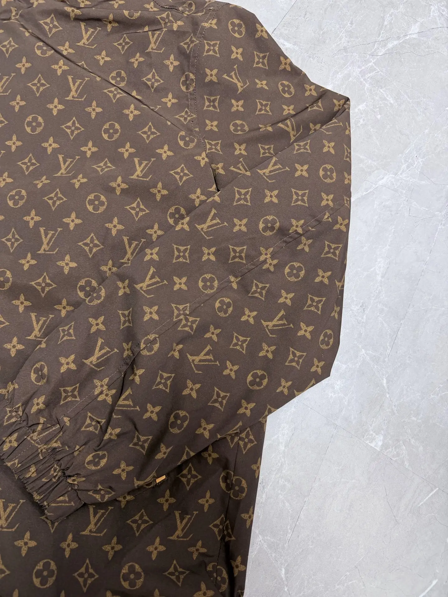 Monogram Print Hooded Windbreaker Jacket D32022029 — view 8