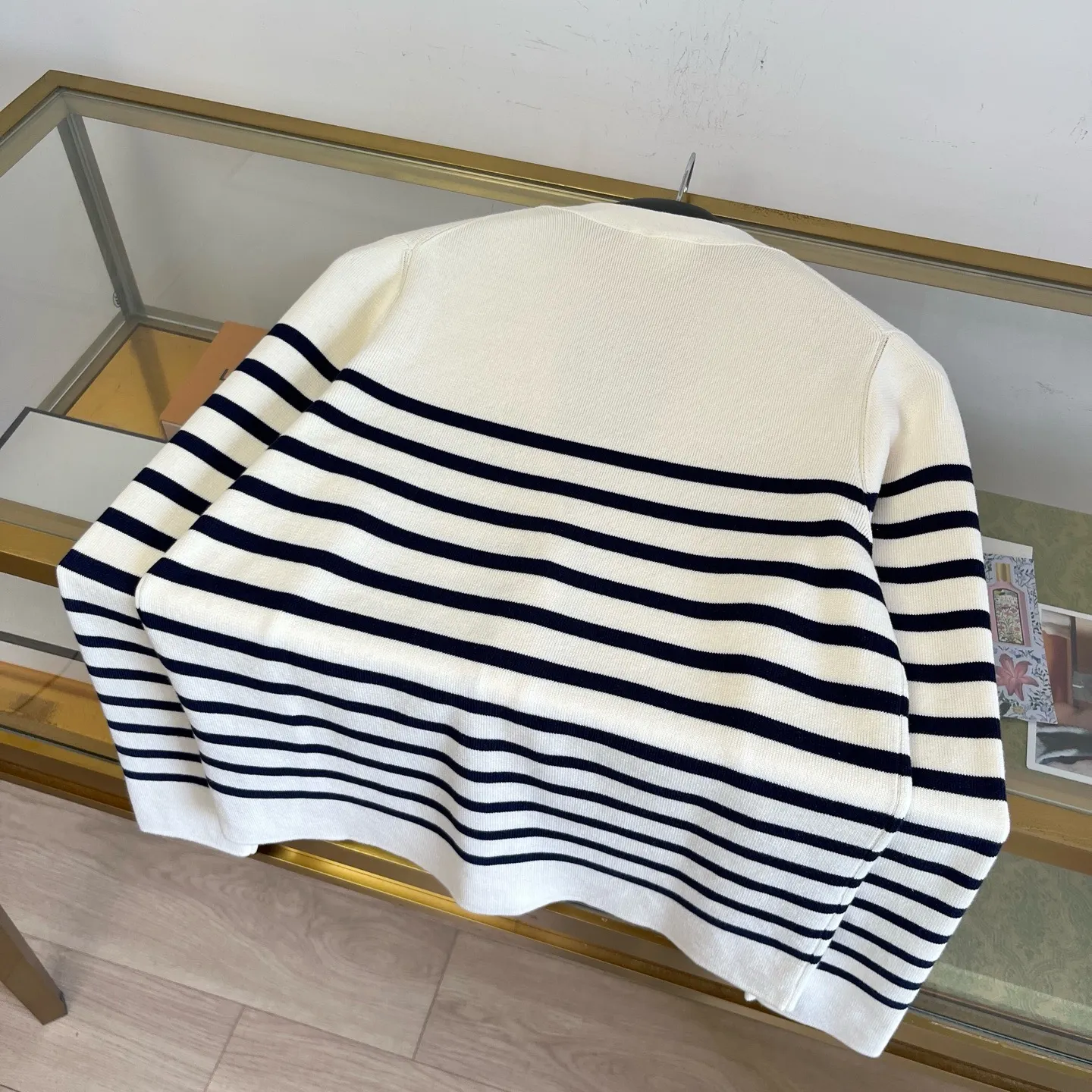 Dioriviera Marinière Striped Knit Cardigan D32022746 — view 2