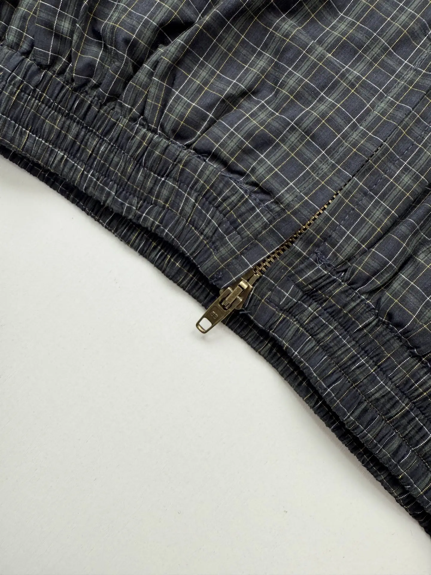 Checked Funnel-Neck Zip-Up Jacket D32522606 — view 5