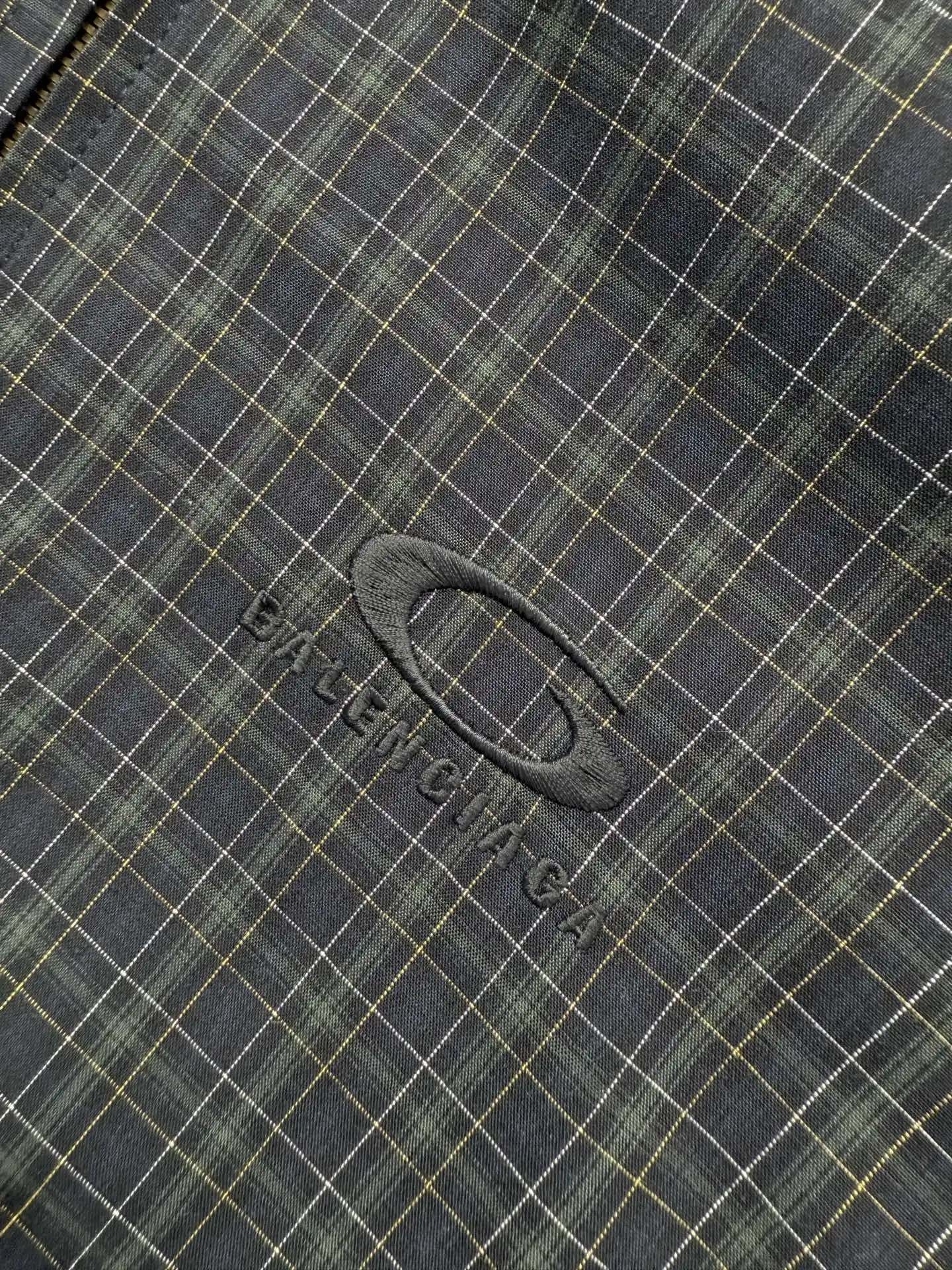 Checked Funnel-Neck Zip-Up Jacket D32522606 — view 6