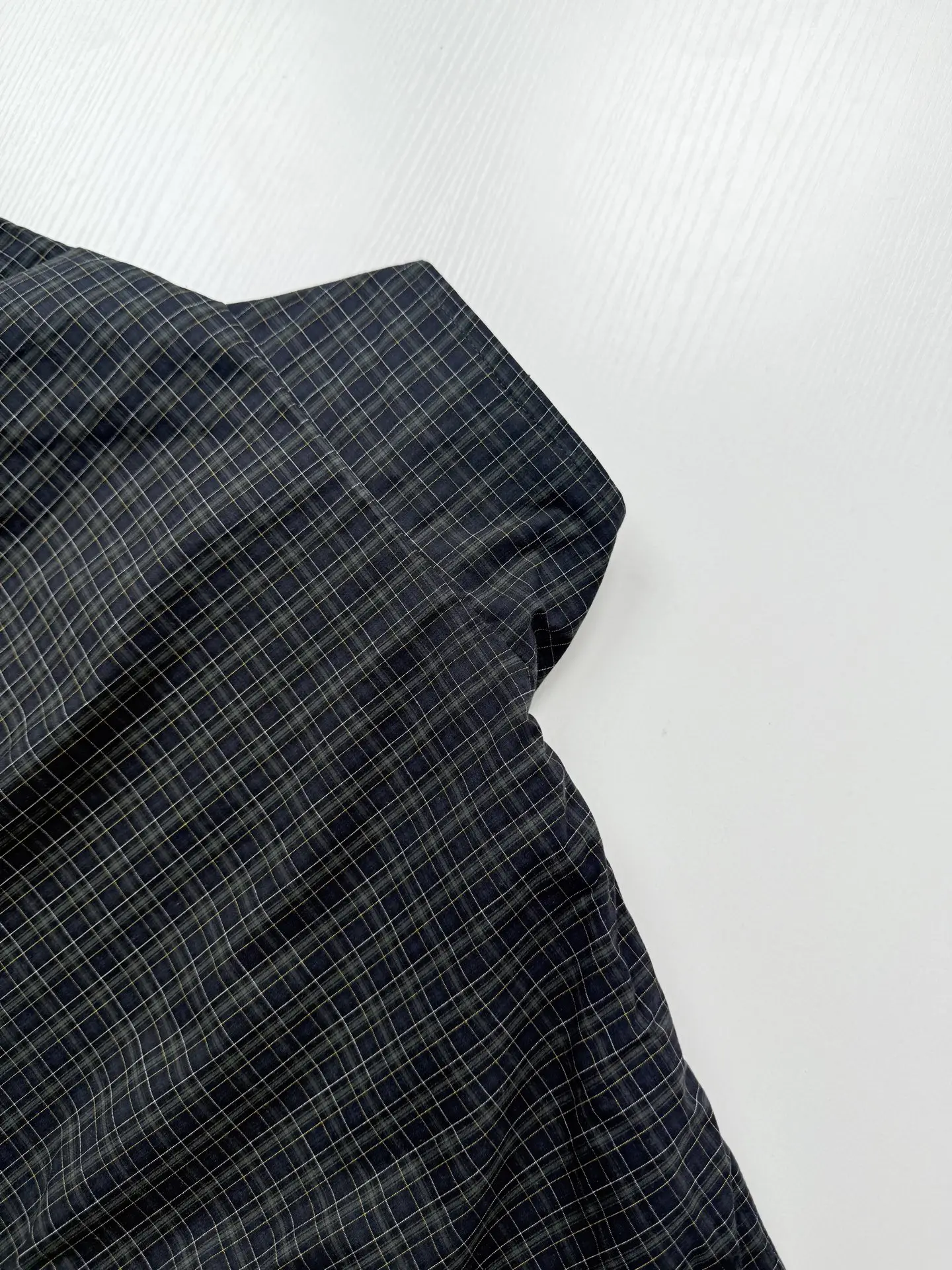 Checked Funnel-Neck Zip-Up Jacket D32522606 — view 8