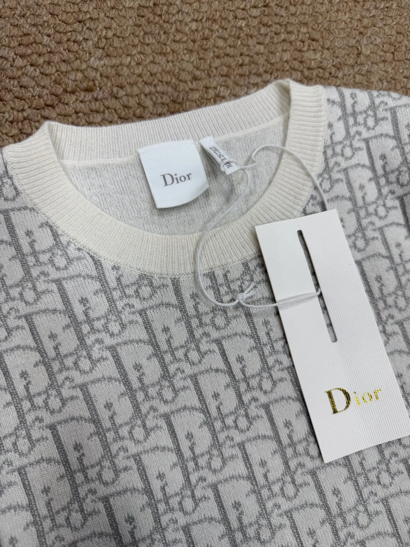 Oblique Monogram Wool Knit Sweater D32521884 — view 7