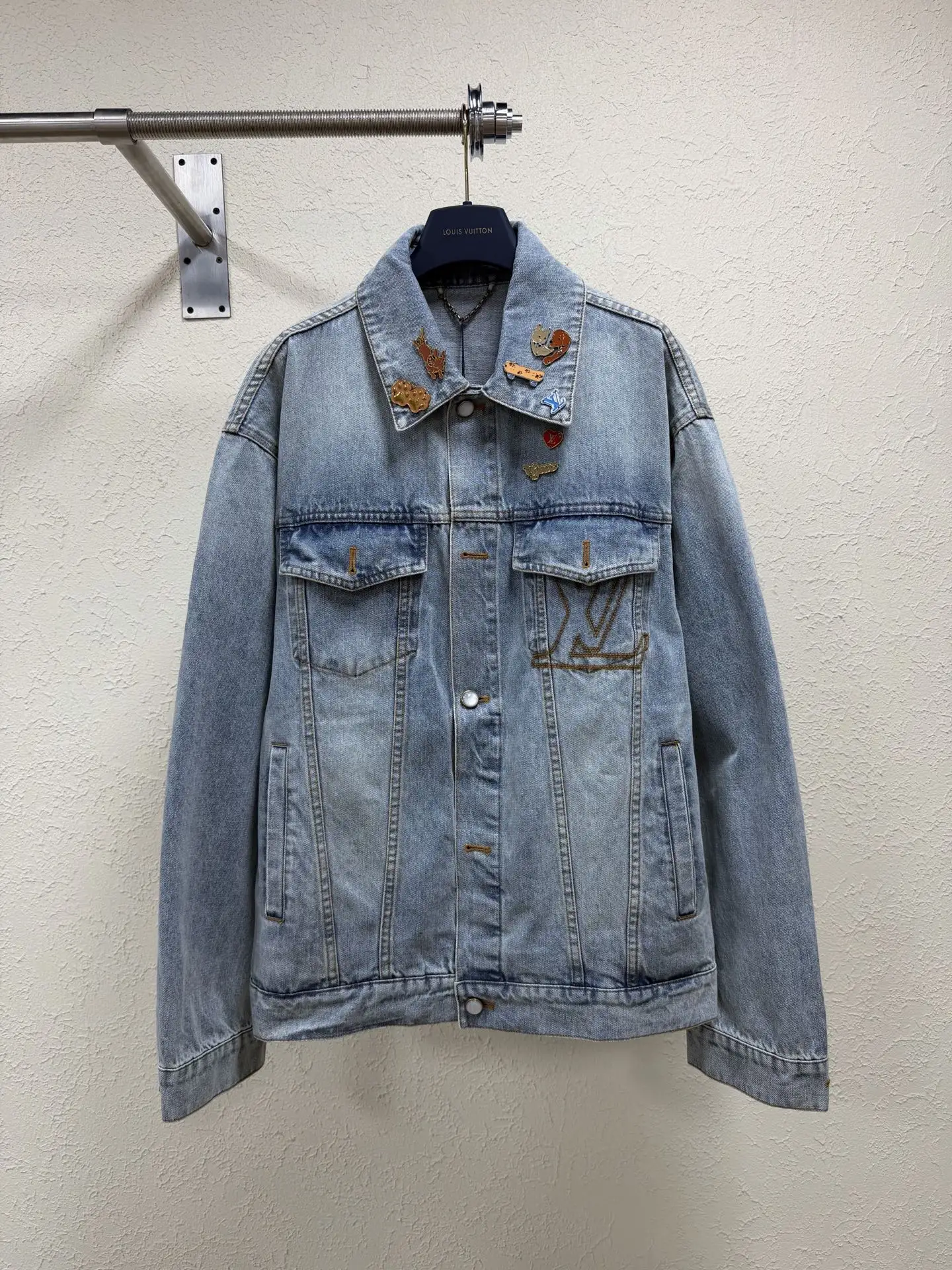 Embellished Denim Trucker Jacket D33021881