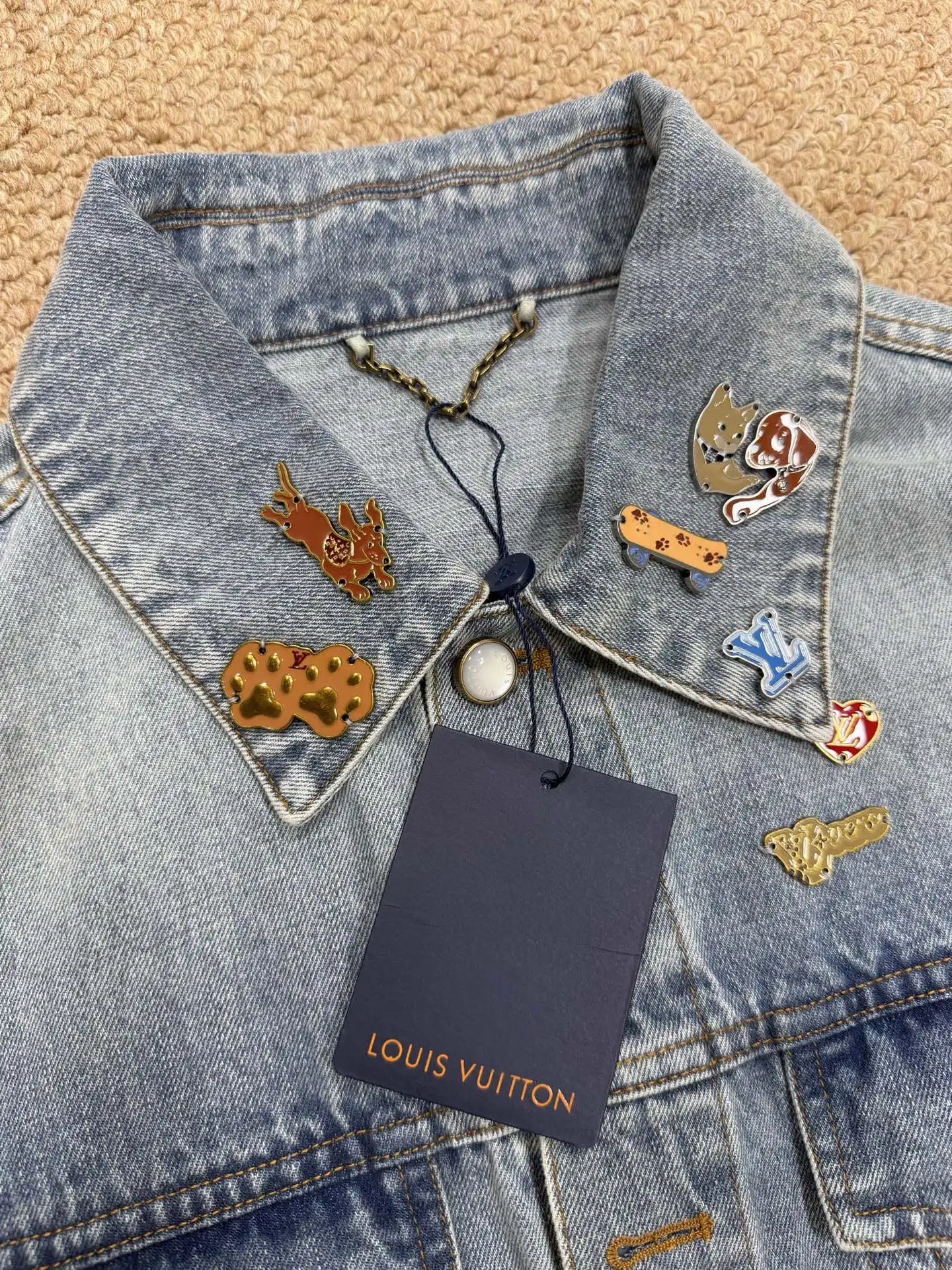 Embellished Denim Trucker Jacket D33021881 — view 8