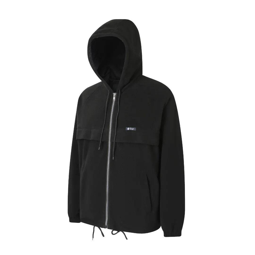 Logo-Patch Polar Fleece Hooded Jacket D33019914 — view 2