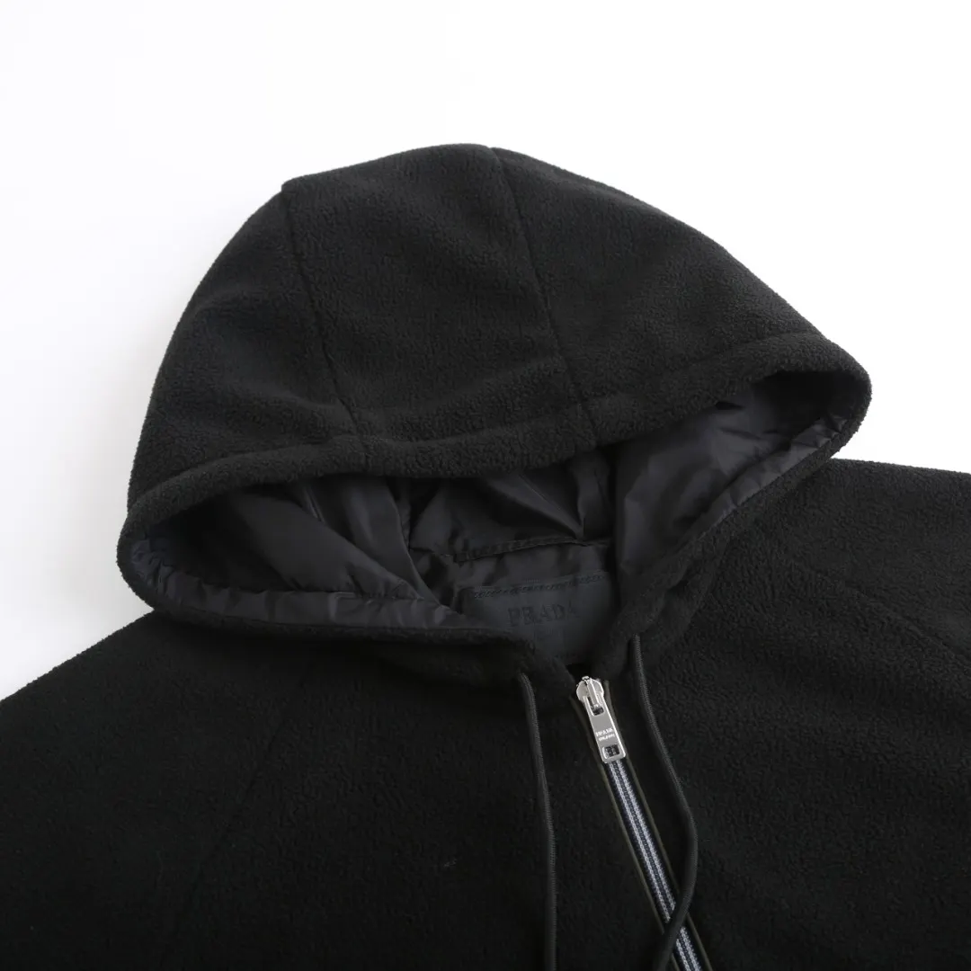 Logo-Patch Polar Fleece Hooded Jacket D33019914 — view 4