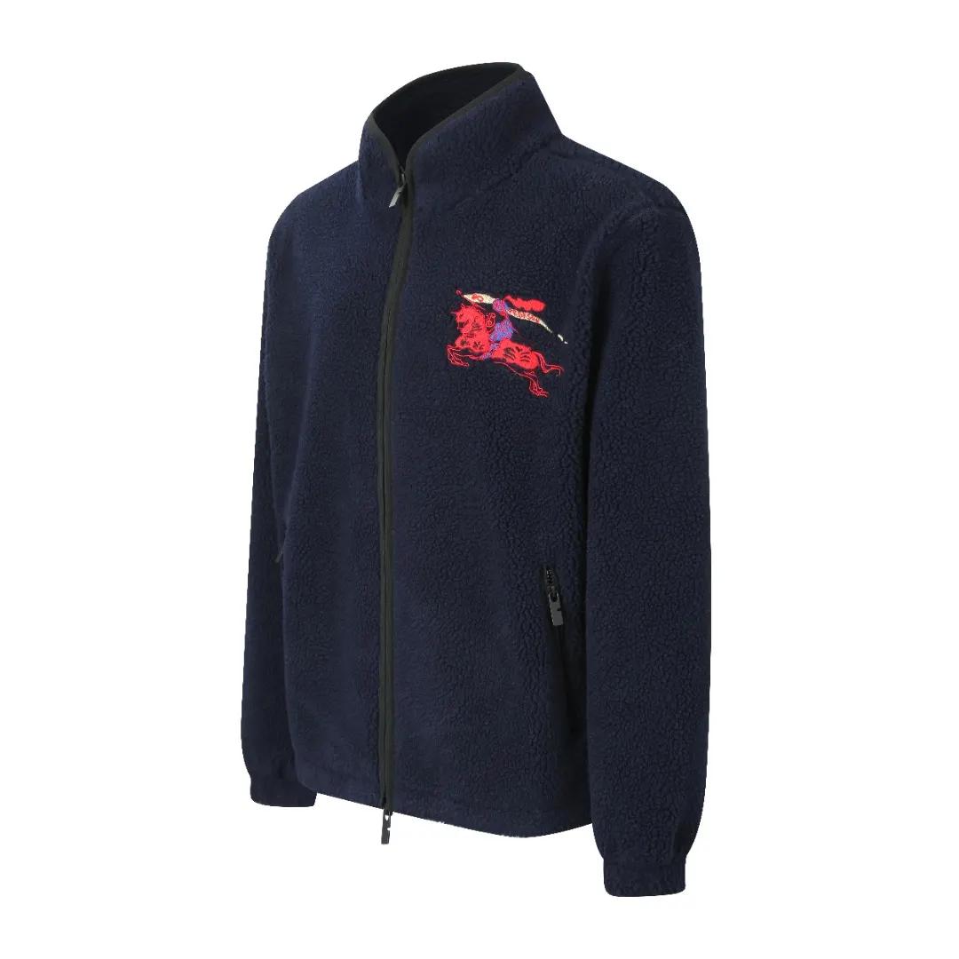 Embroidered Wool-Blend Fleece Jacket D33019915 — view 2