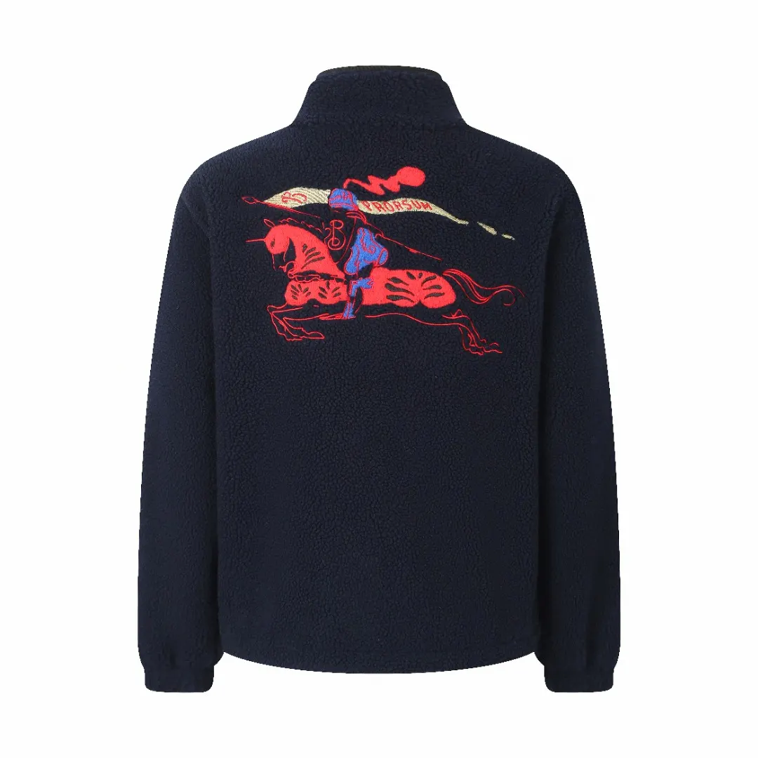 Embroidered Wool-Blend Fleece Jacket D33019915 — view 3