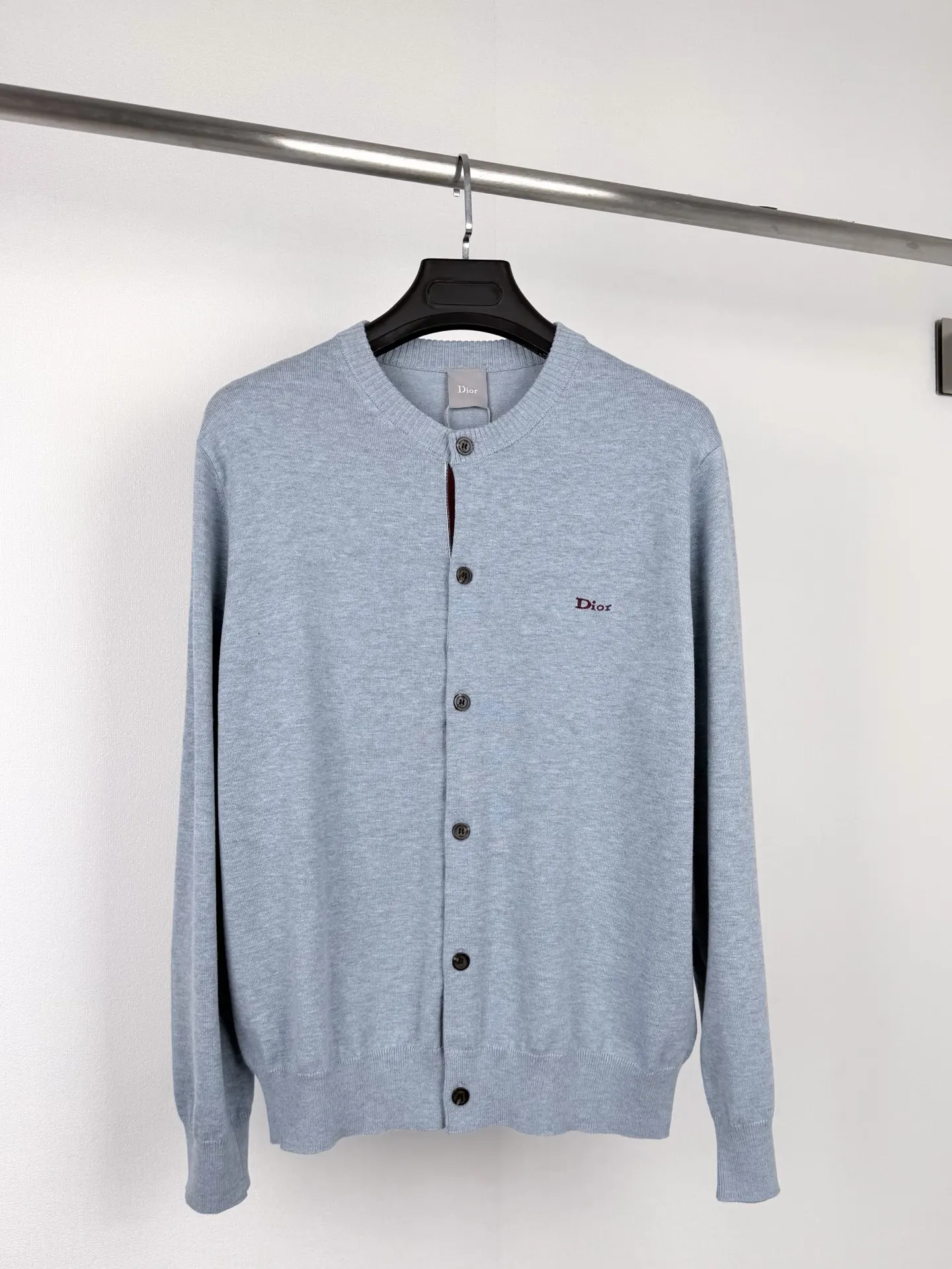 Logo-Embroidered Cashmere and Cotton-Blend Cardigan D33020097