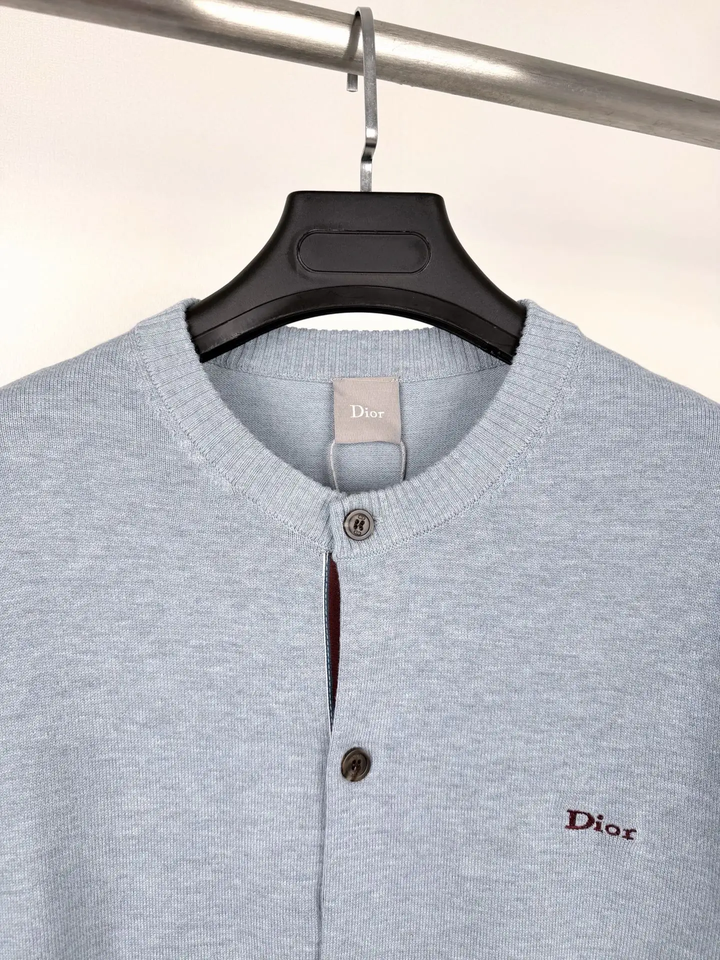Logo-Embroidered Cashmere and Cotton-Blend Cardigan D33020097 — view 5