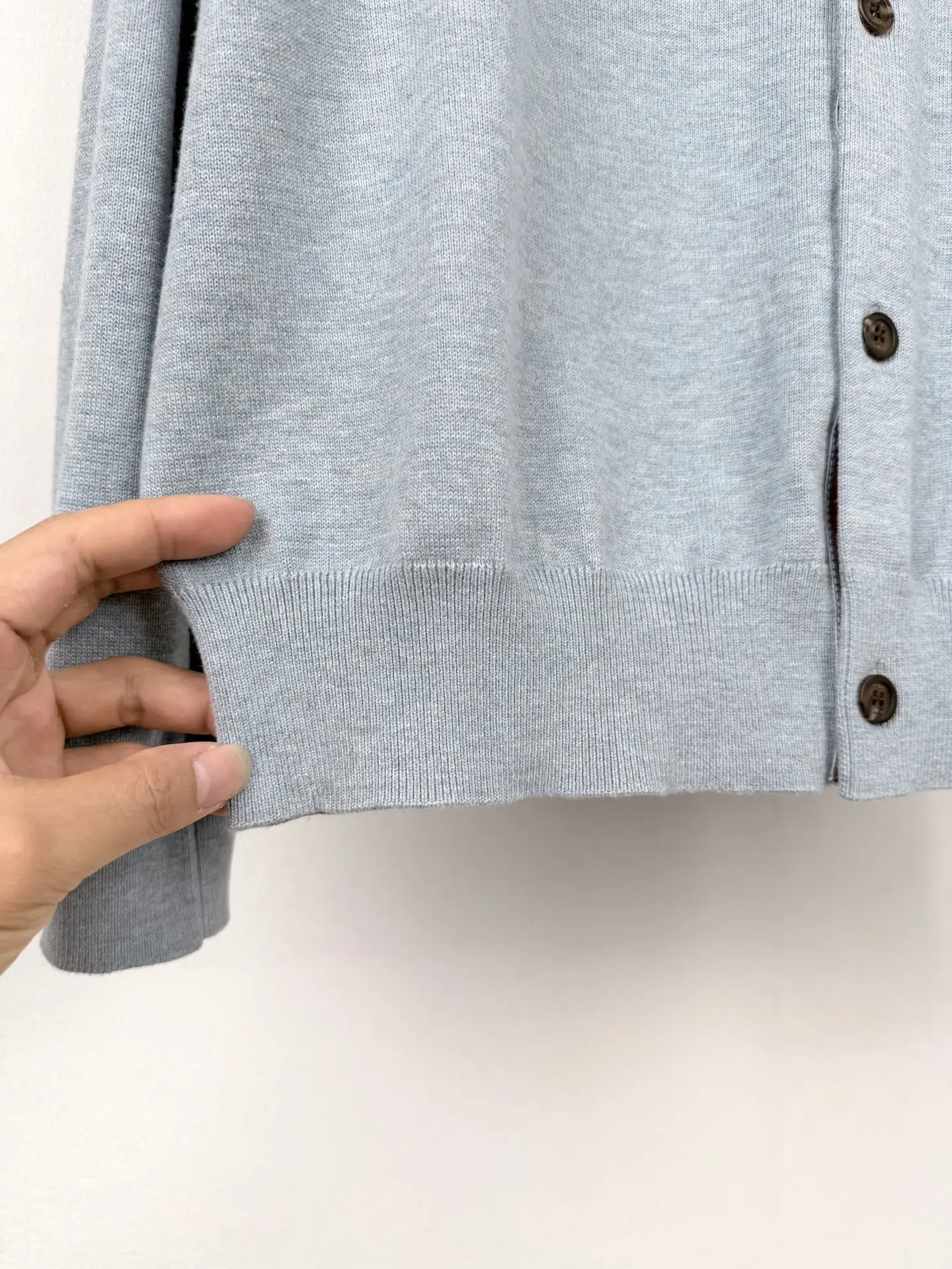 Logo-Embroidered Cashmere and Cotton-Blend Cardigan D33020097 — view 10